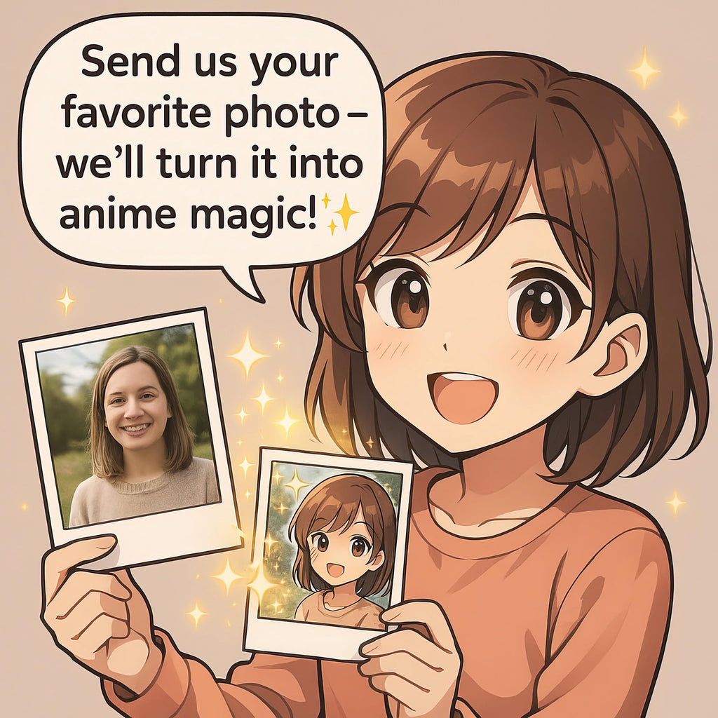 Custom Anime Style Friends Portrait