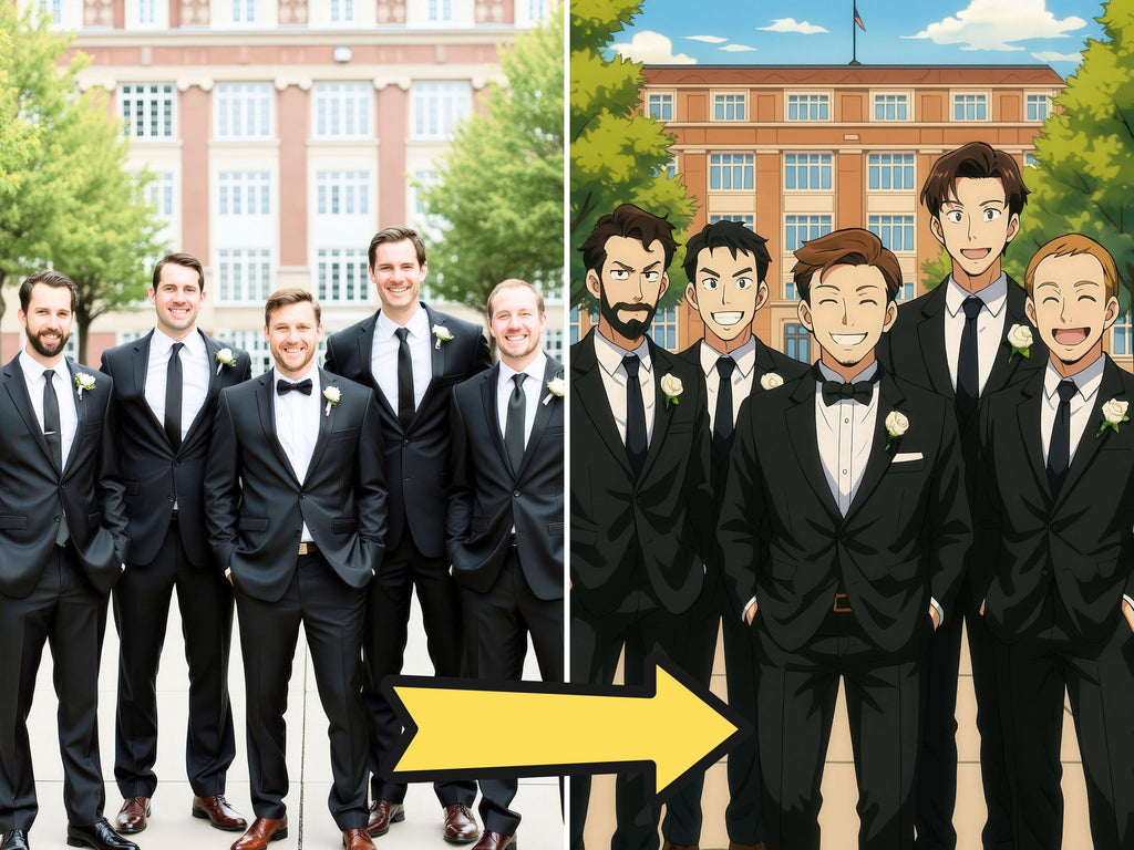 Custom Anime Style Wedding Portrait