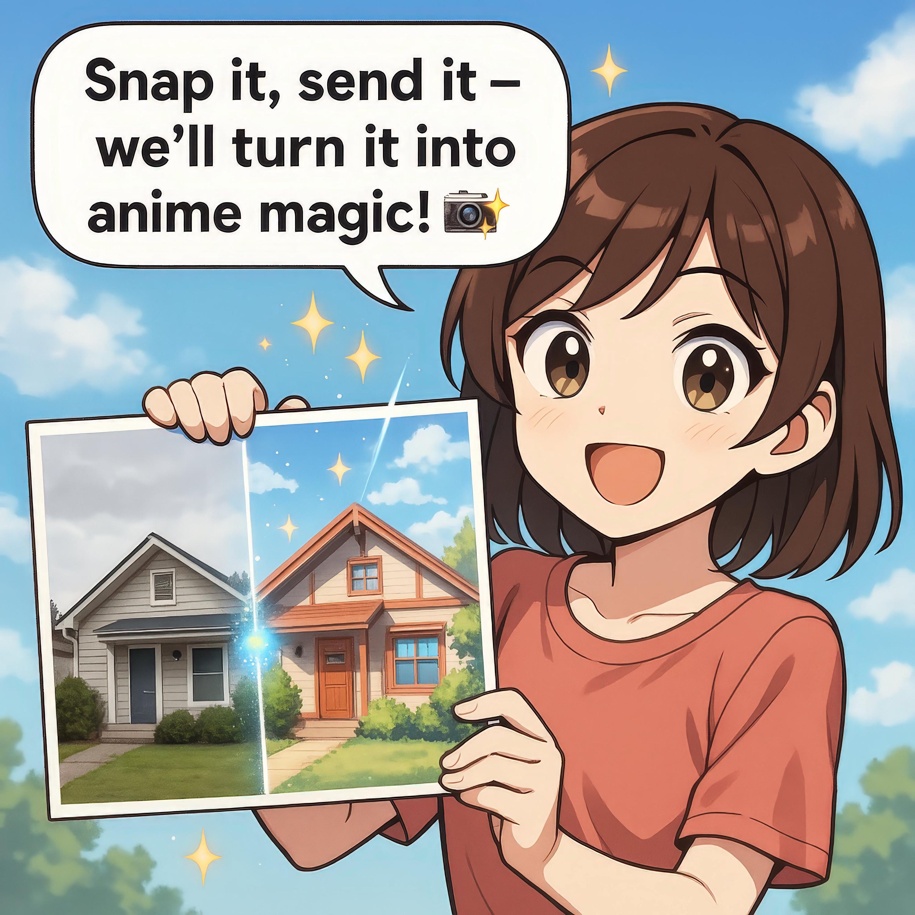 Custom Anime House Illustration