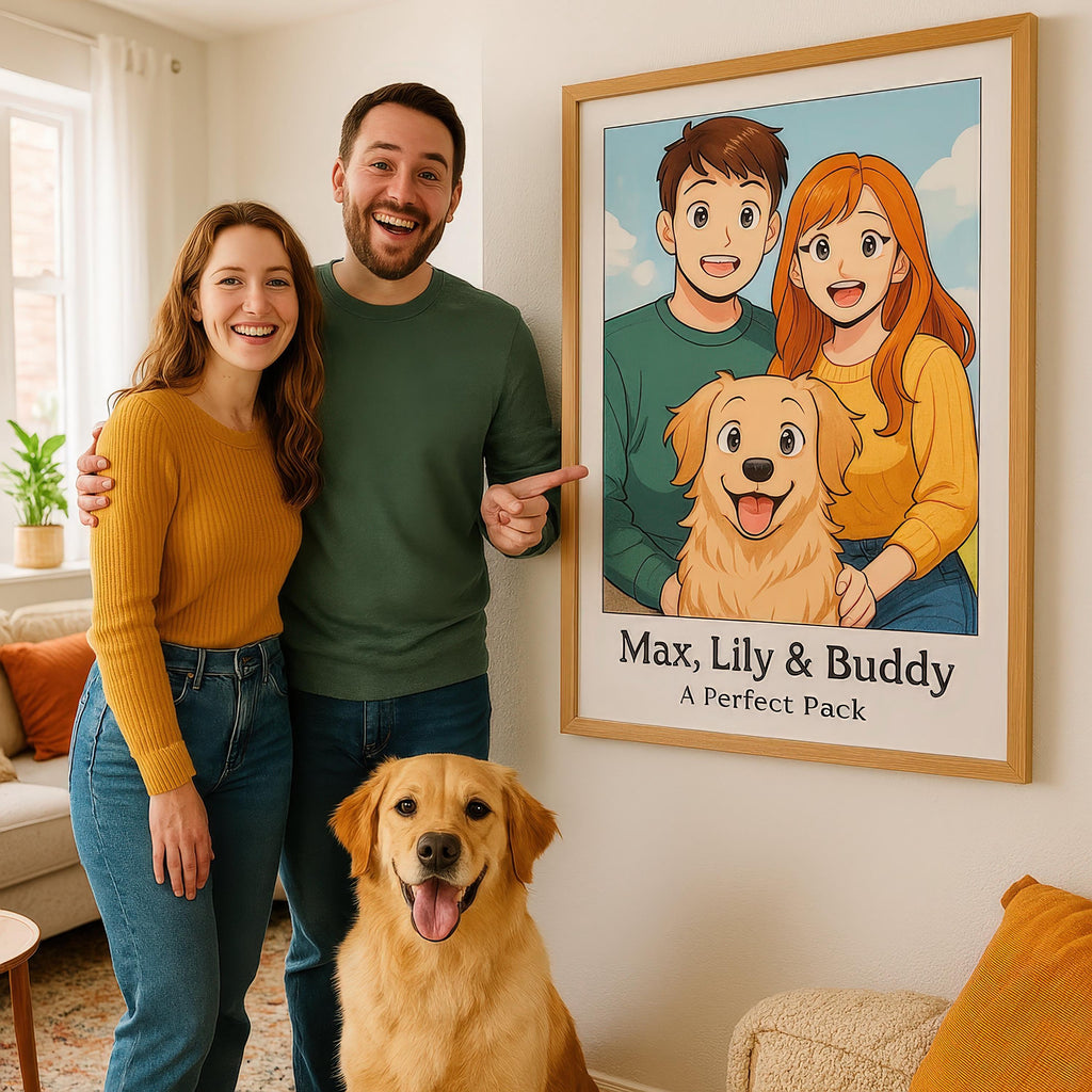 Custom Anime Style Pet Portrait