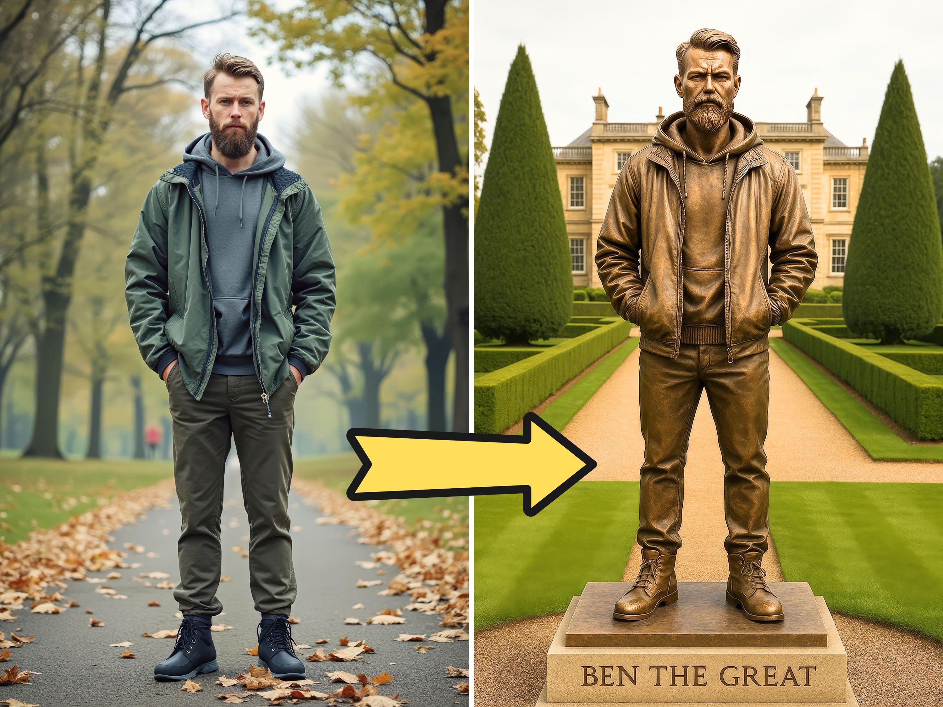 Custom Bronze Statue Portrait