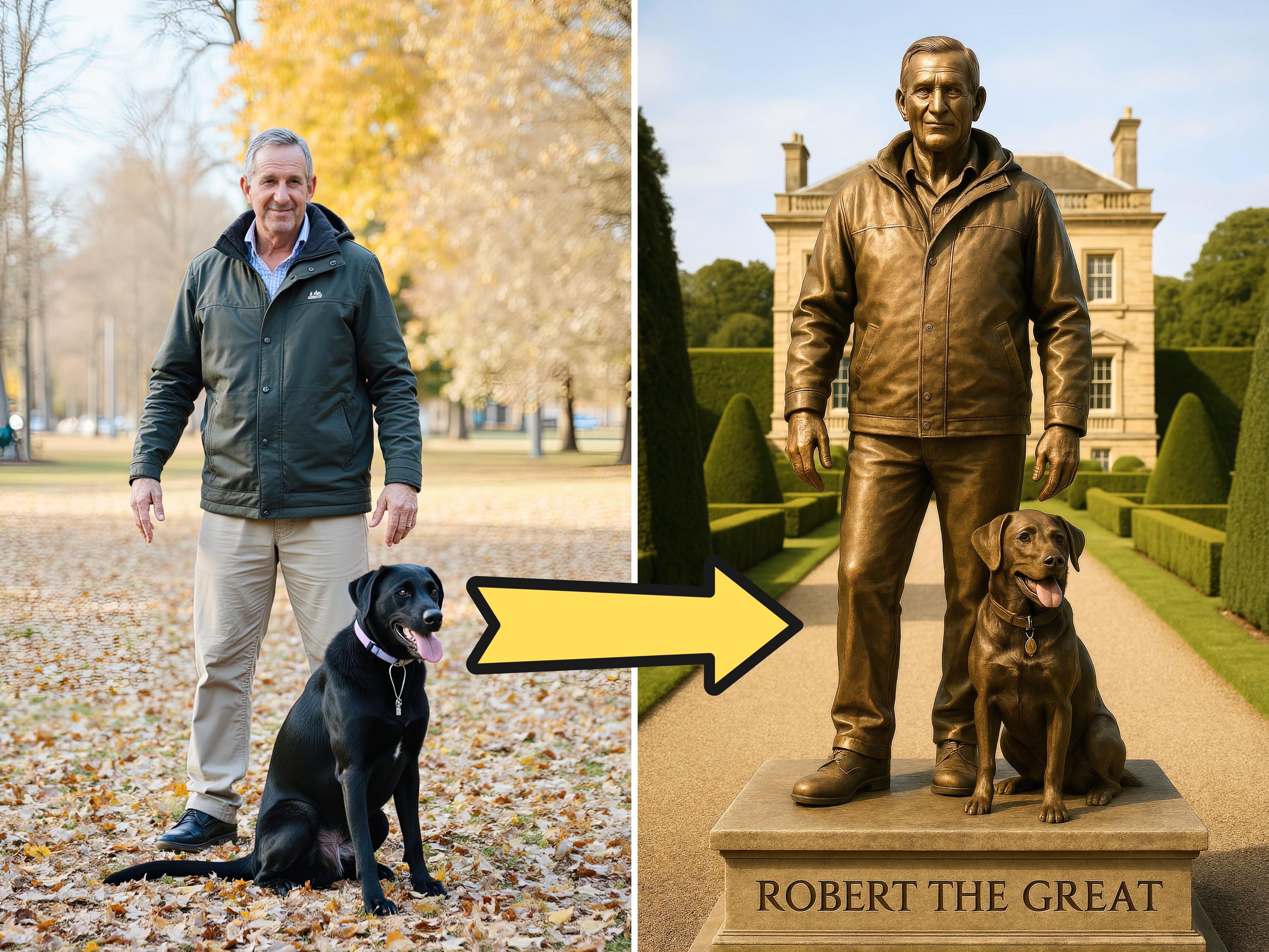 Custom Bronze Statue Portrait