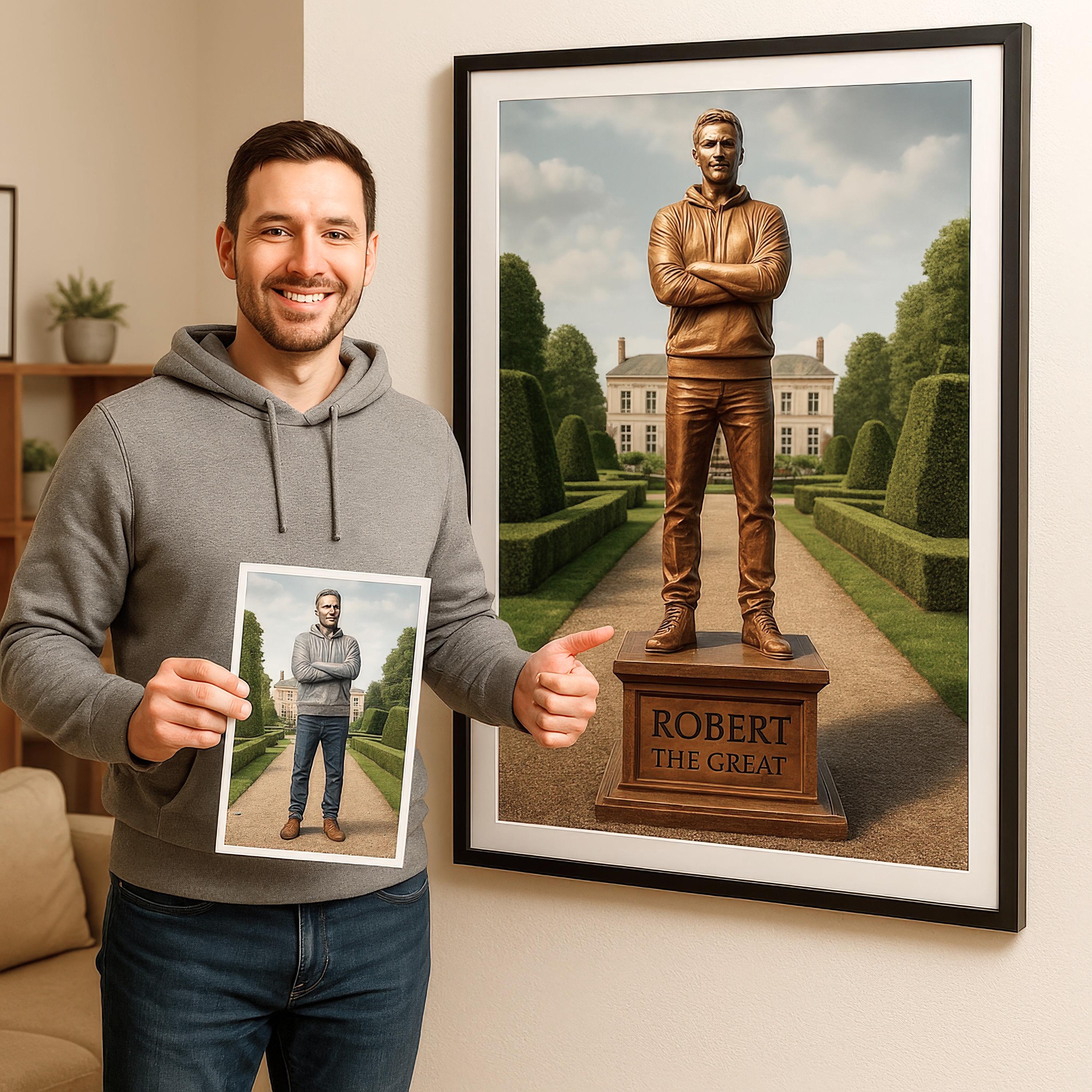 Custom Bronze Statue Portrait