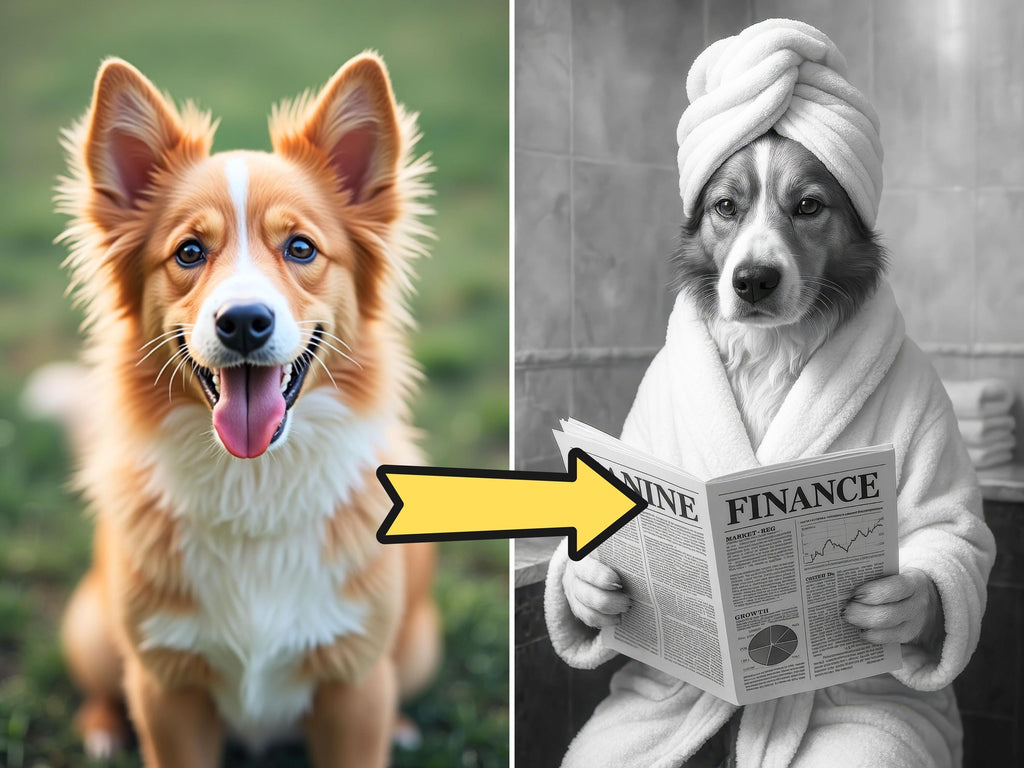 Custom Spa Style Pet Portrait