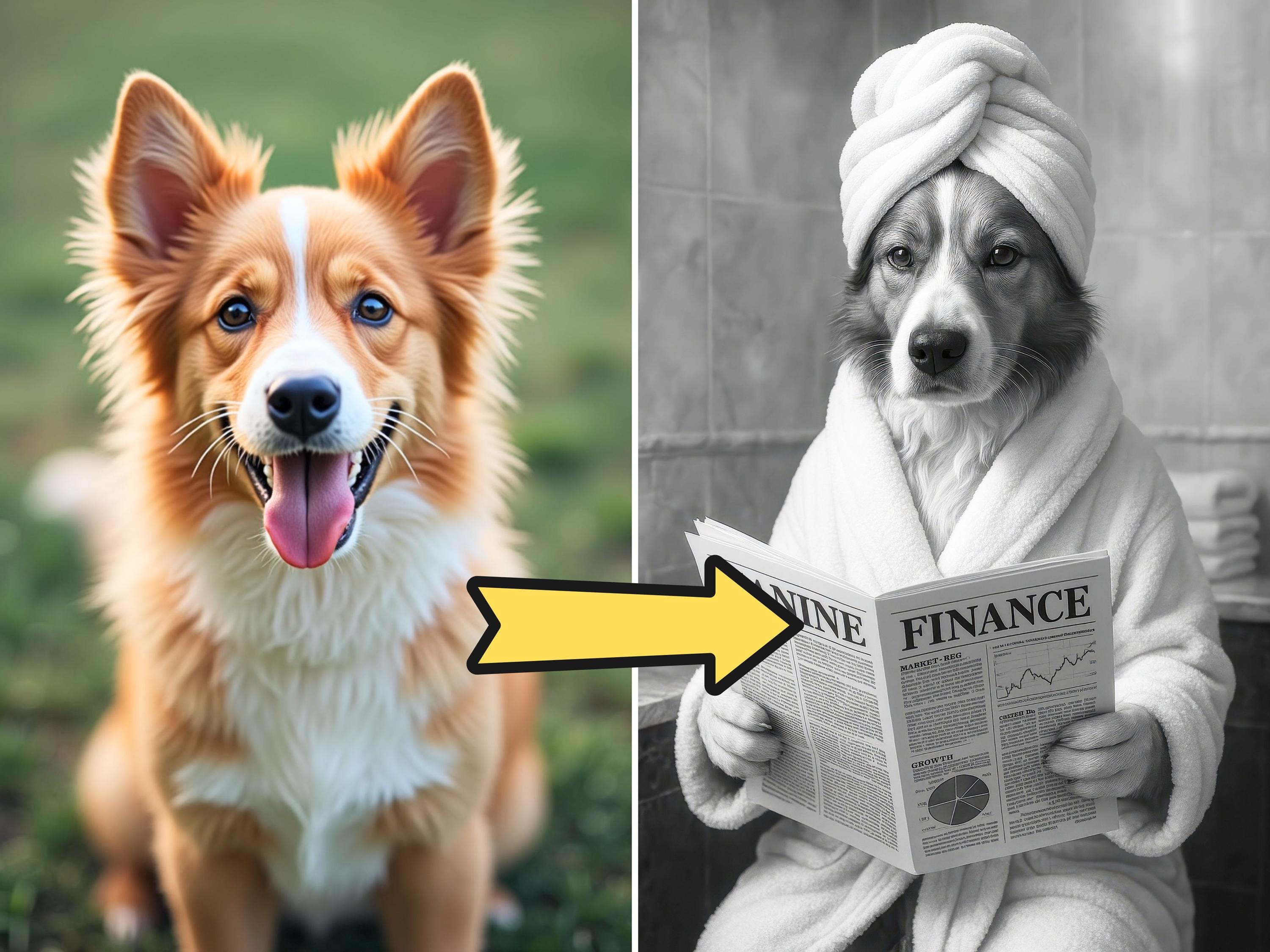 Custom Spa Style Pet Portrait