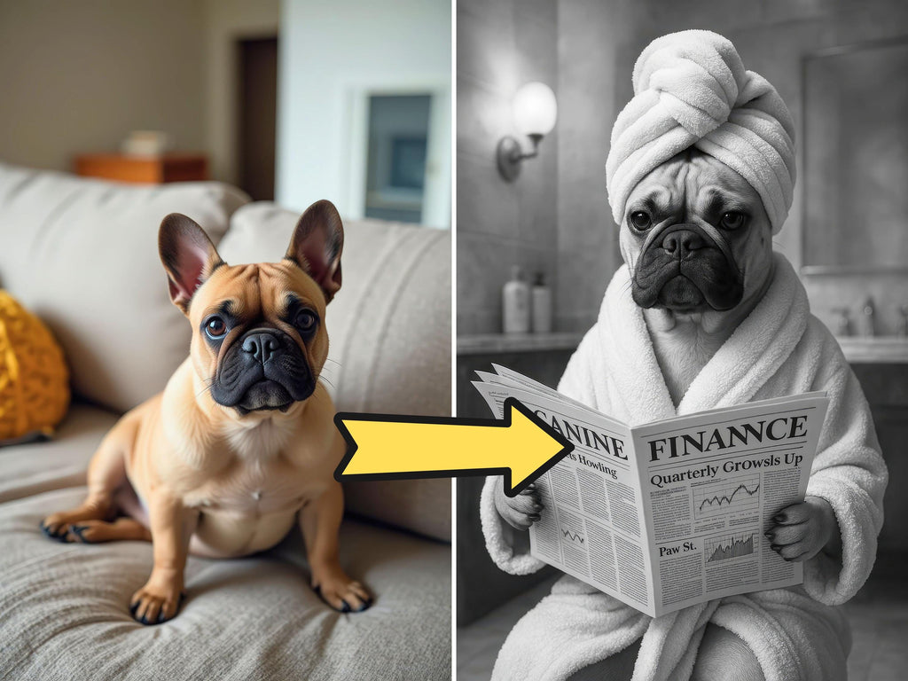 Custom Spa Style Pet Portrait