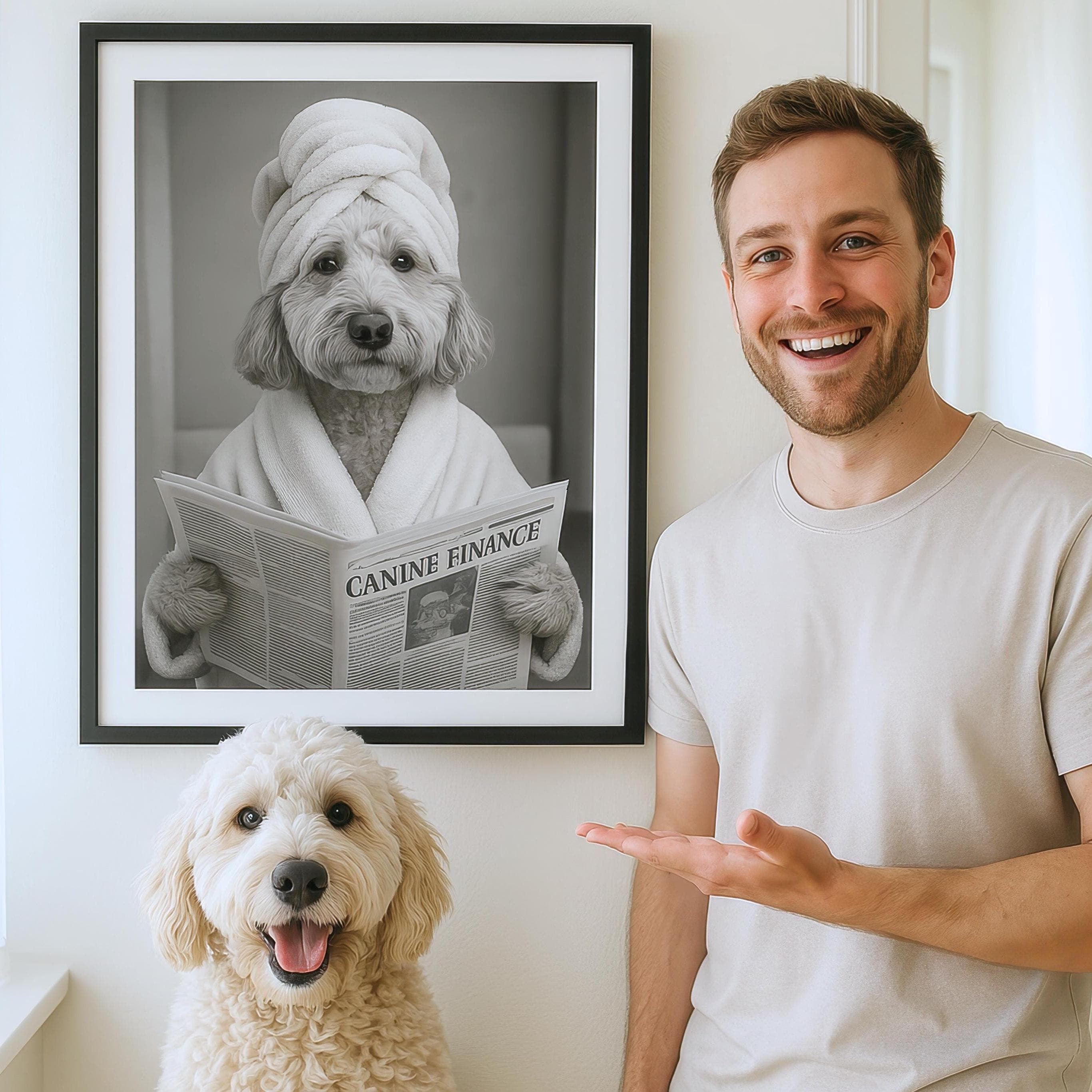 Custom Spa Style Pet Portrait