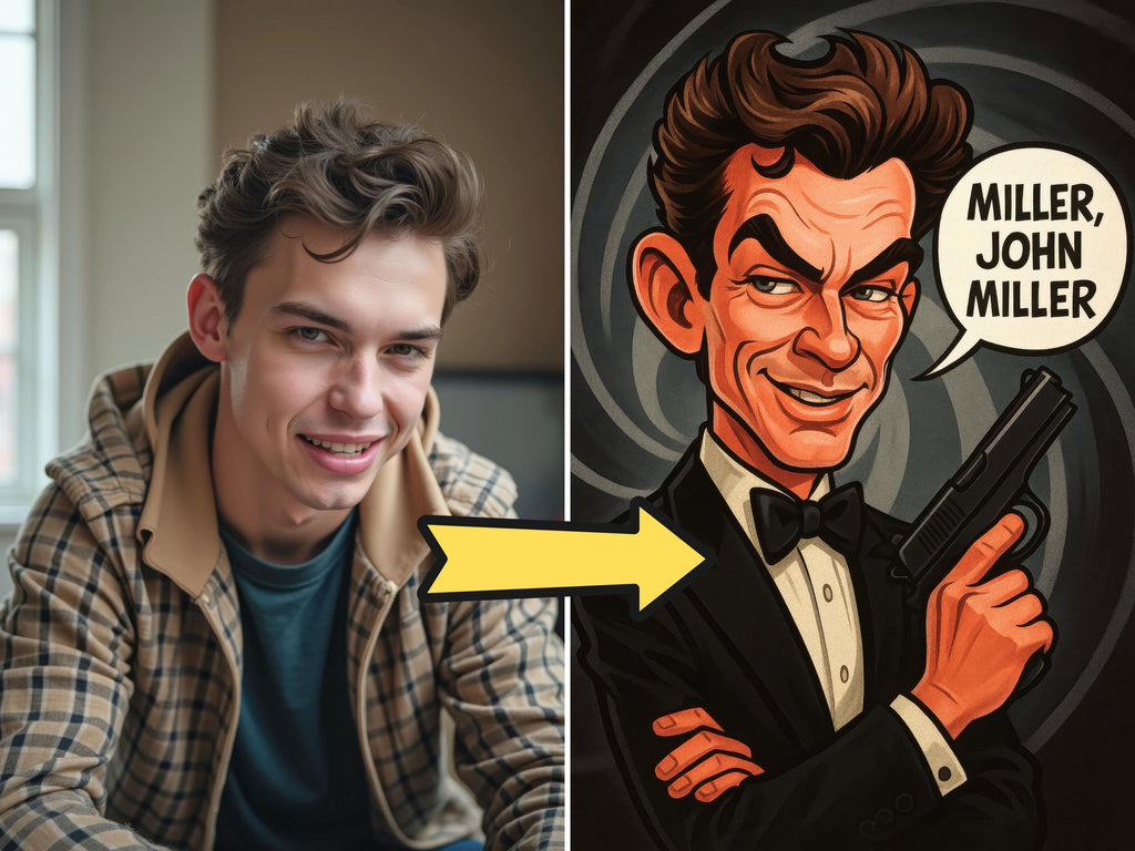 Custom Spy Caricature Portraits