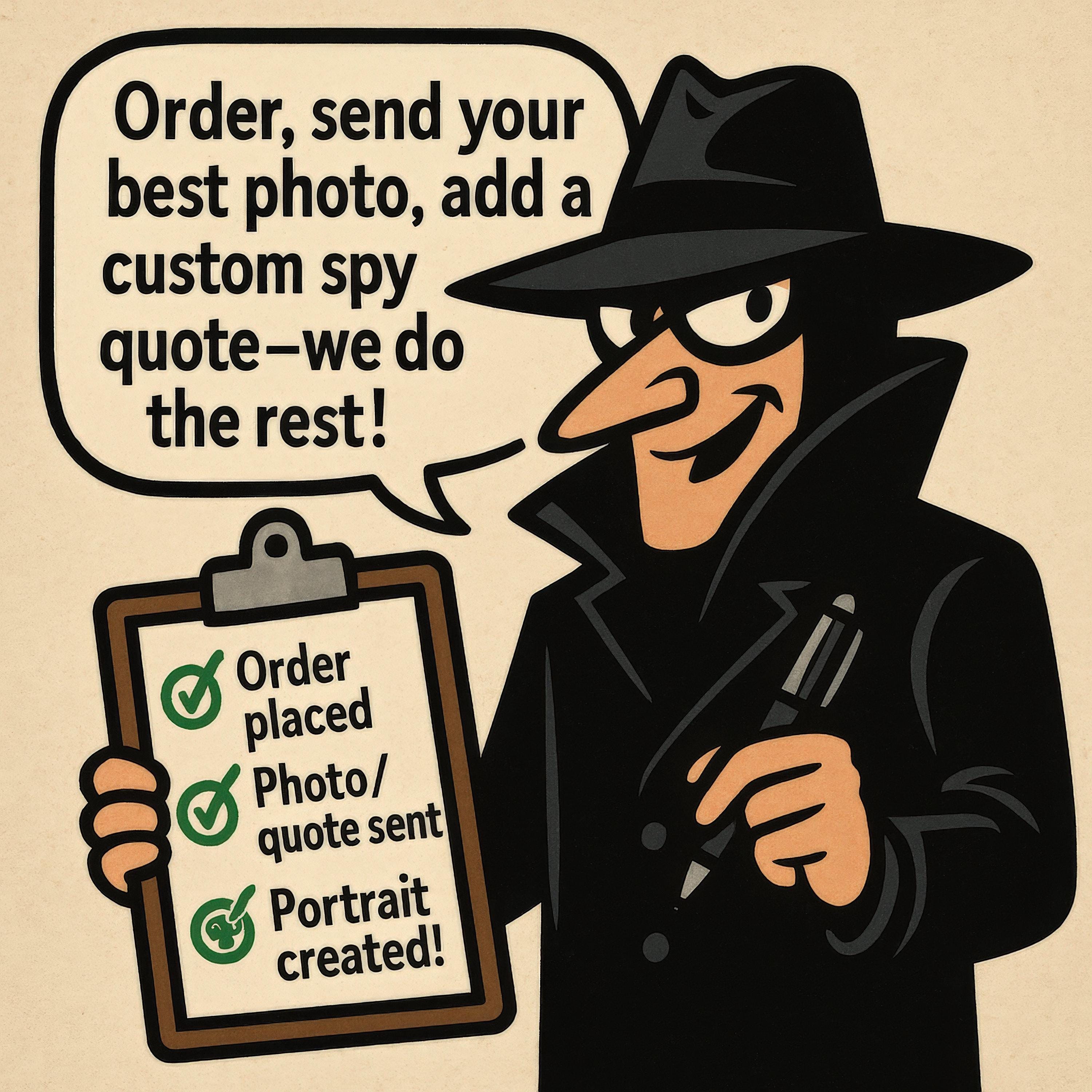 Custom Spy Caricature Portraits