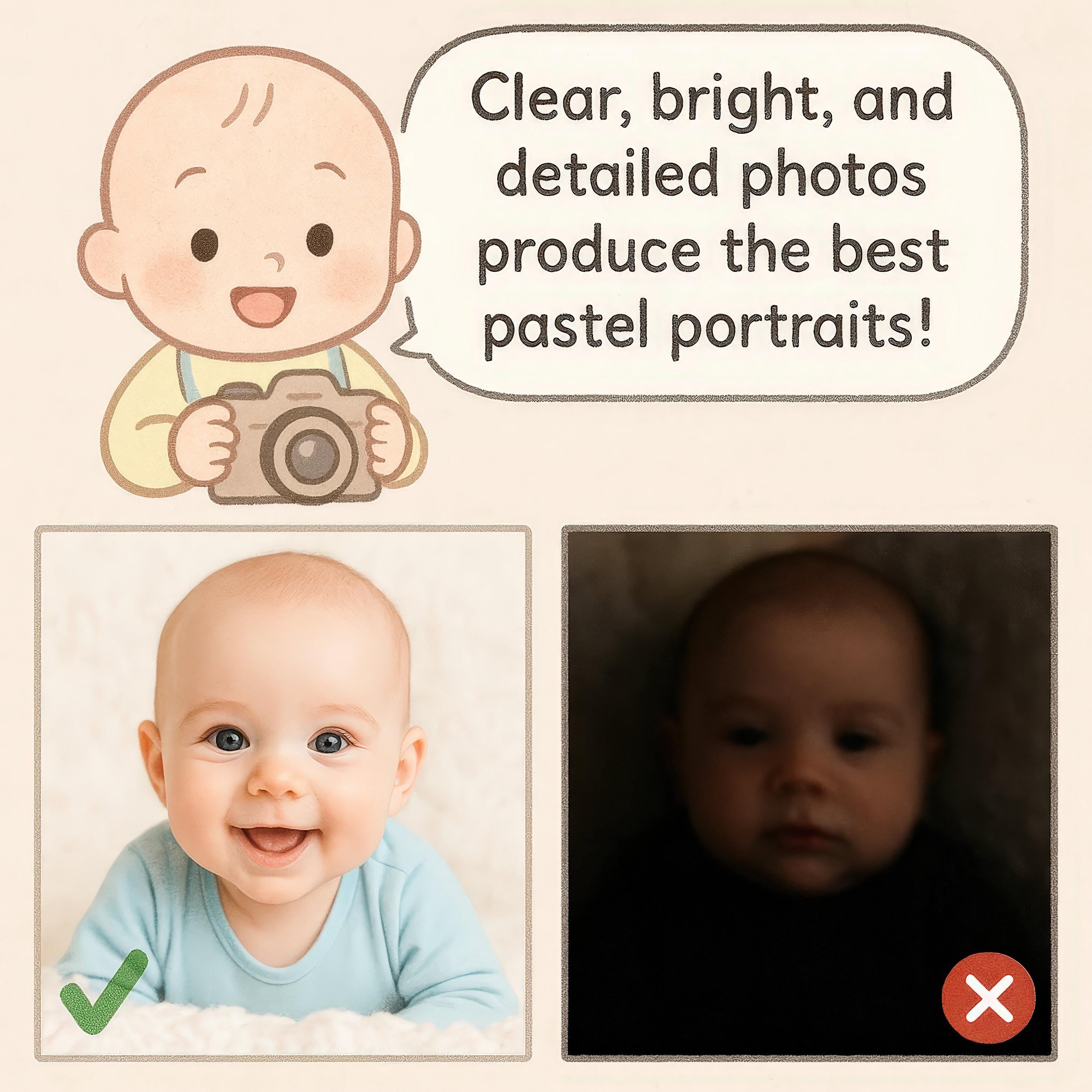 Custom Pastel Newborn Portrait