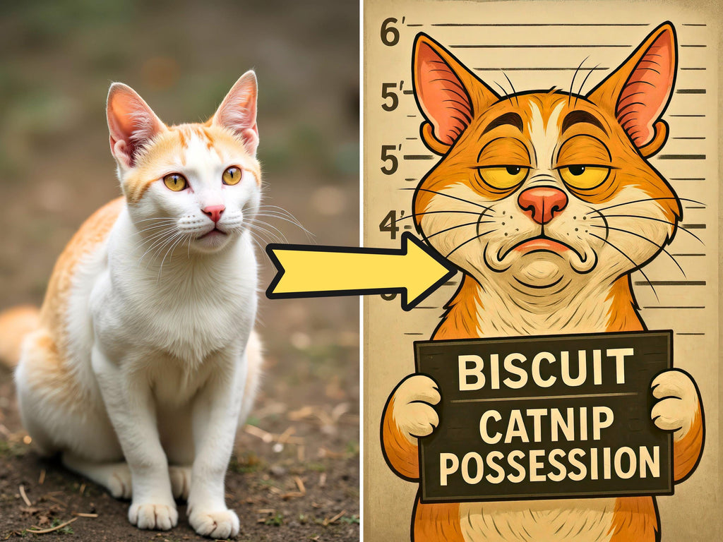 Custom Pet Mugshot Portrait