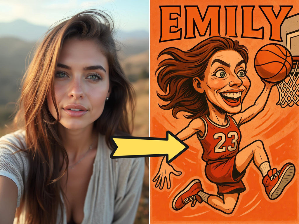 Custom Basketball Caricature