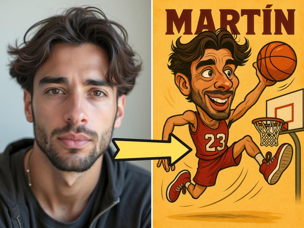 Custom Basketball Caricature