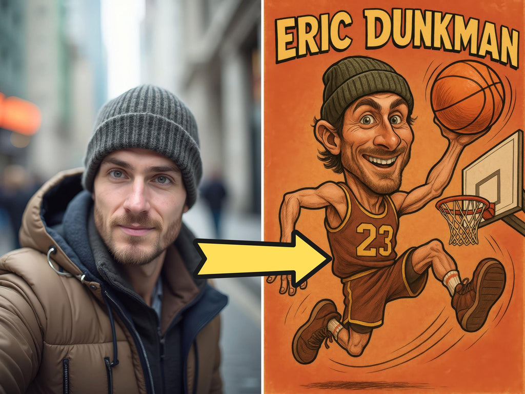 Custom Basketball Caricature