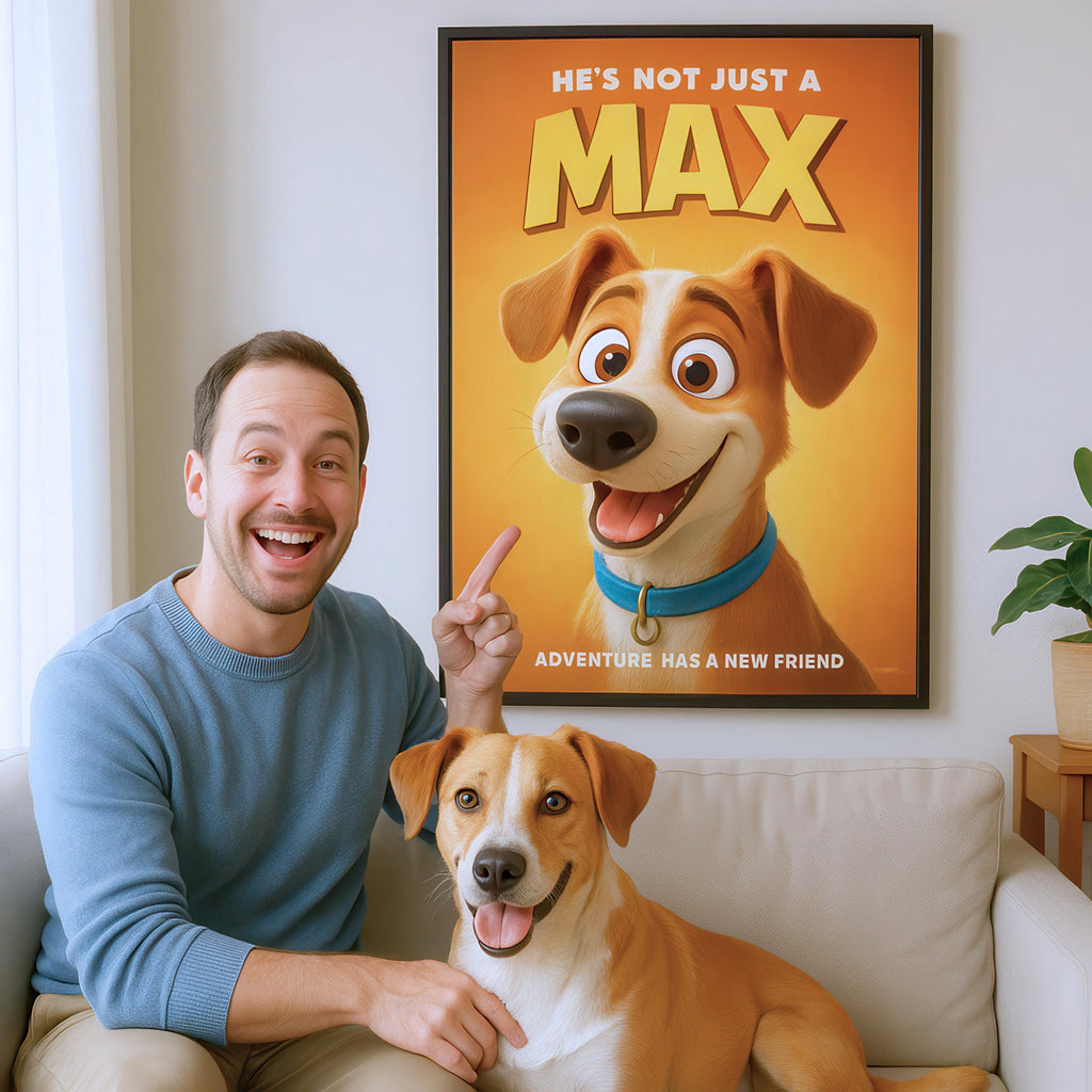 Custom Pet Comic Movie Poster