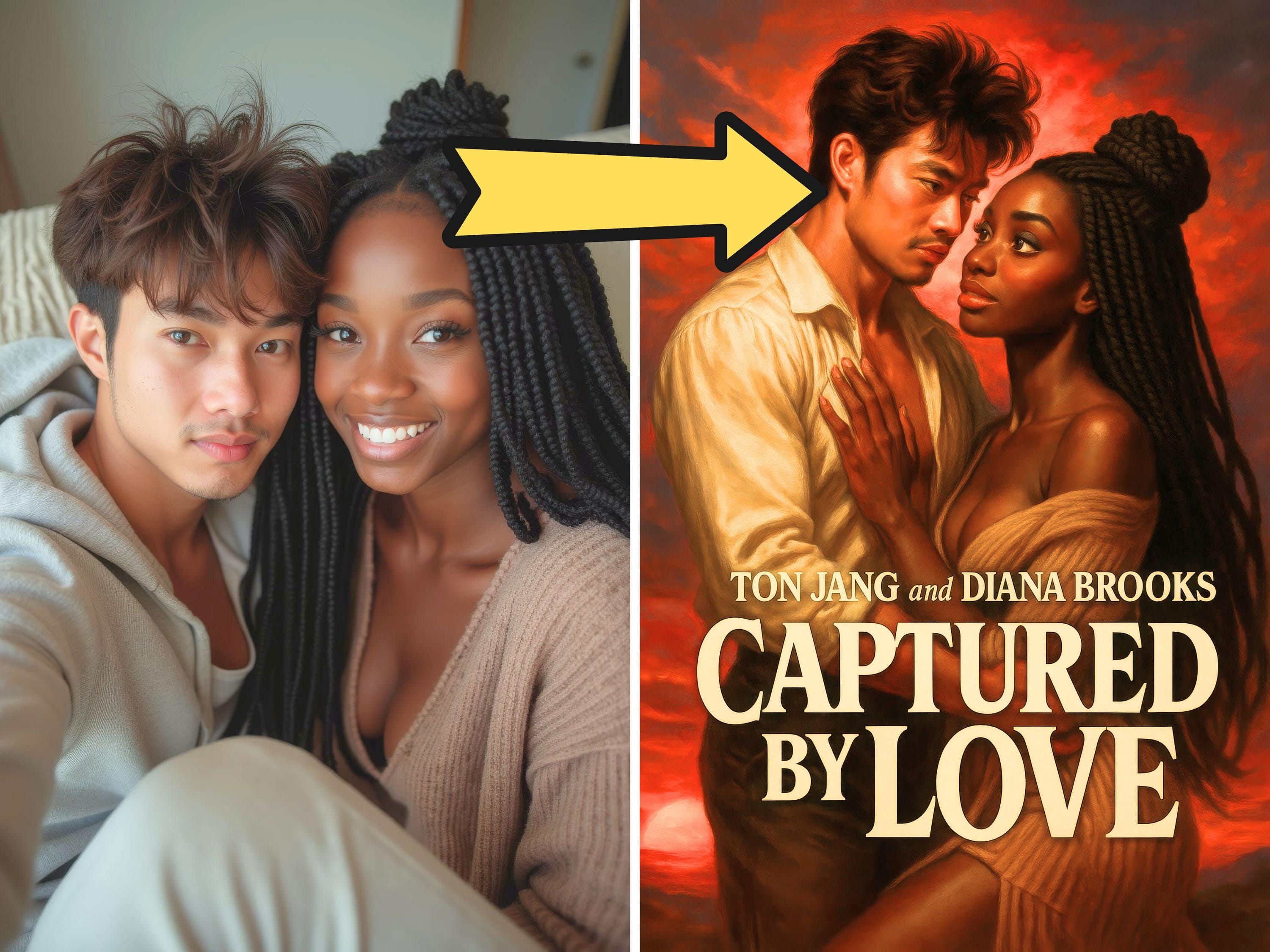 Cheesy Romance Novel Cover