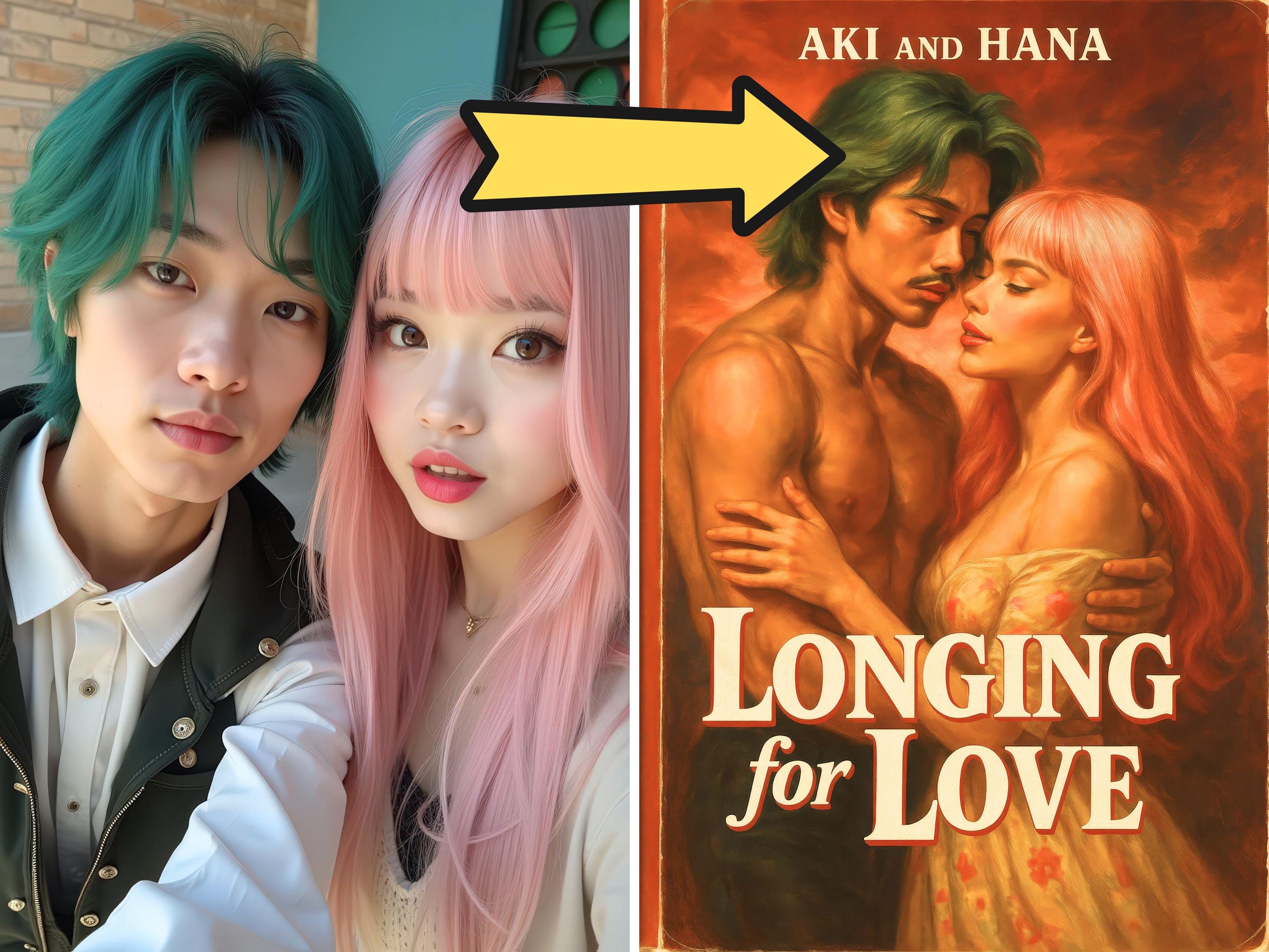 Cheesy Romance Novel Cover