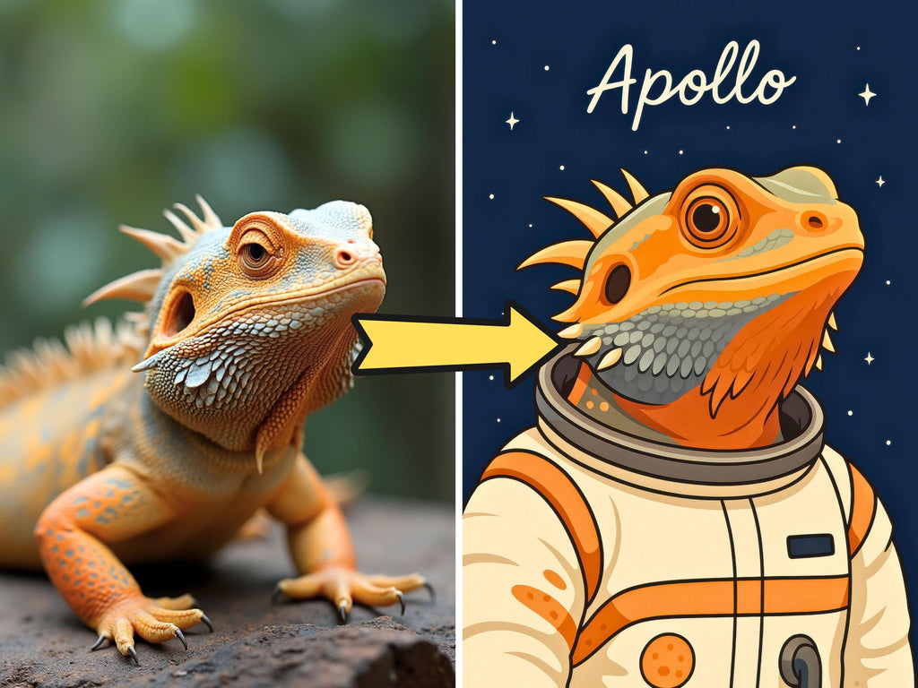 Custom Astronaut Pet Portrait