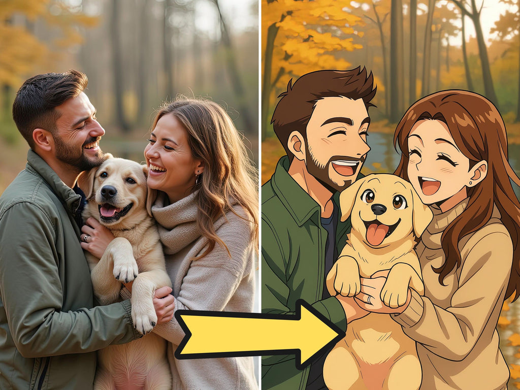 Custom Anime Style Portrait From Your Photos