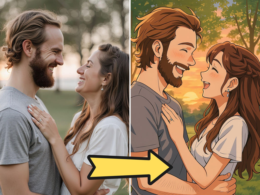 Custom Anime Style Portrait From Your Photos