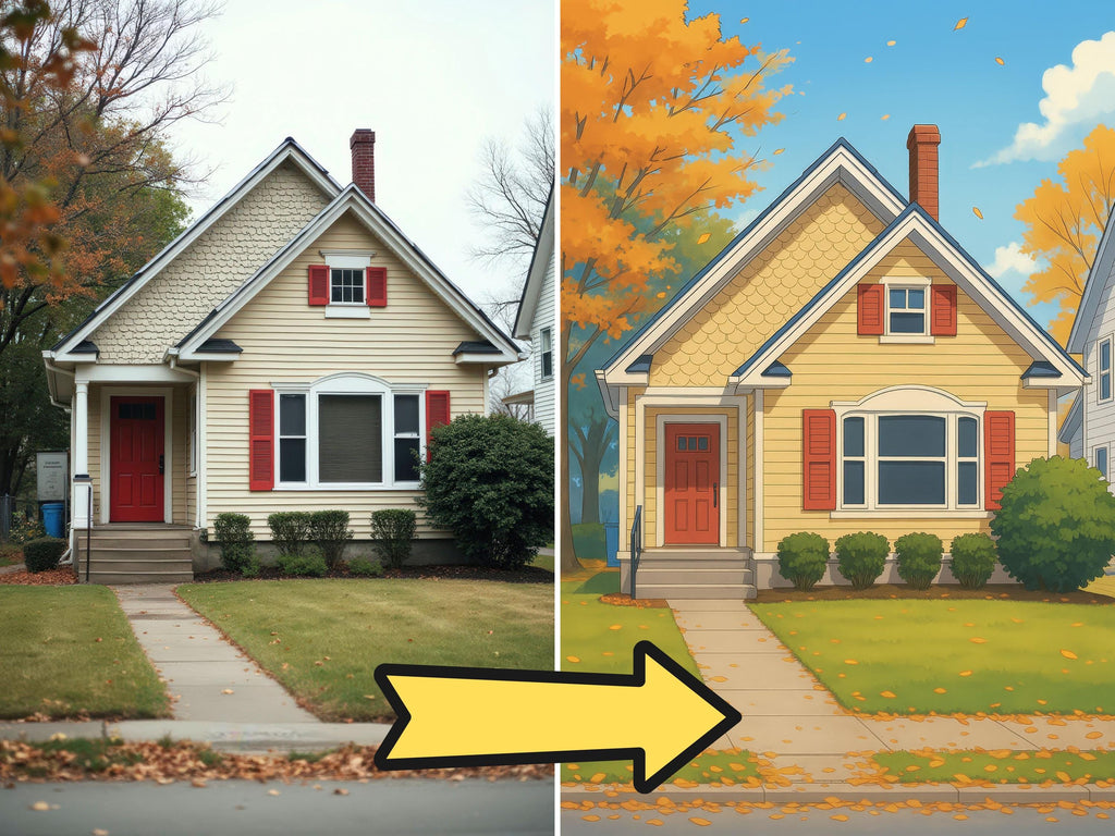 Custom Anime House Illustration