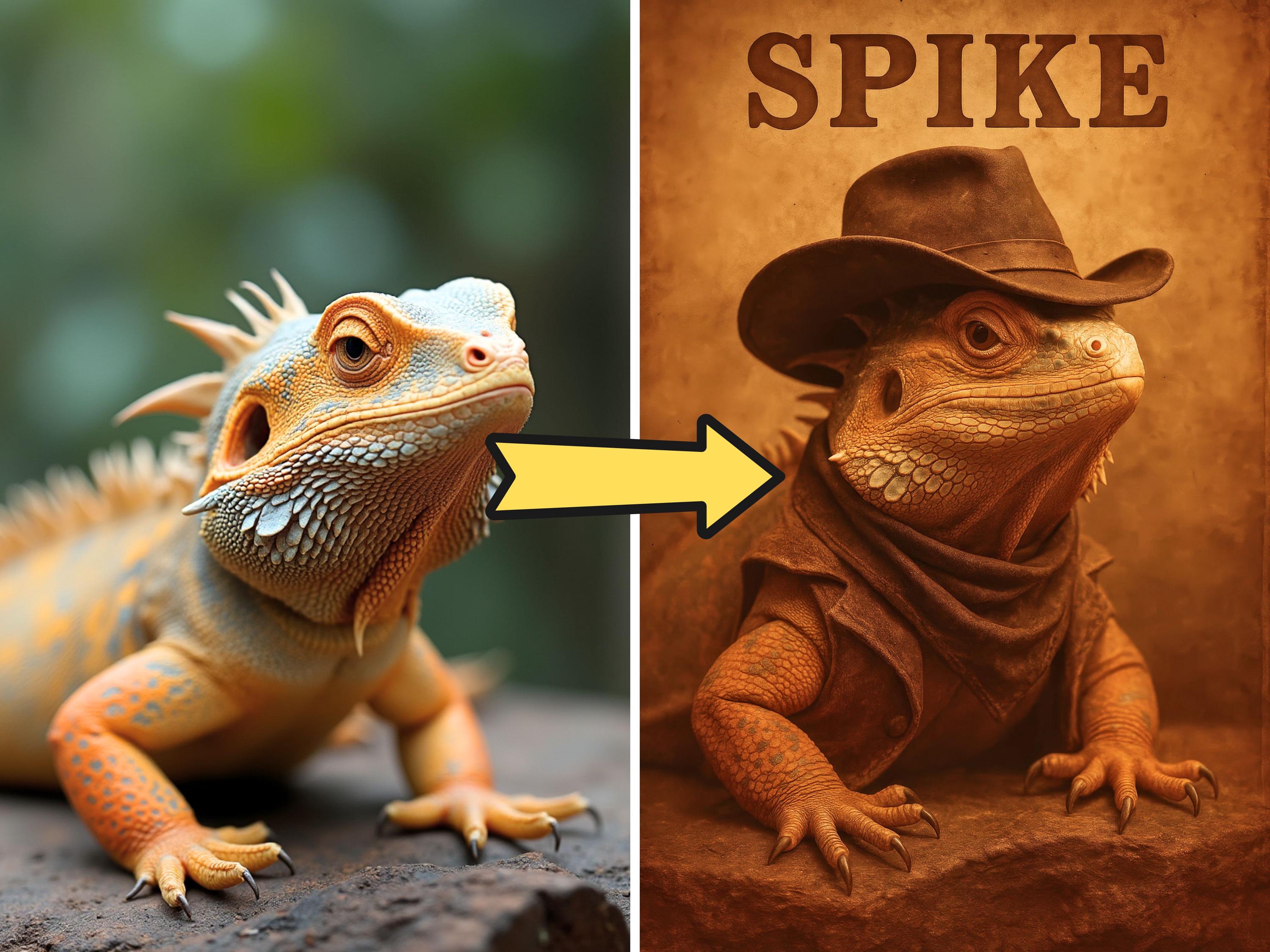 Custom Western Cowboy Pet Portrait