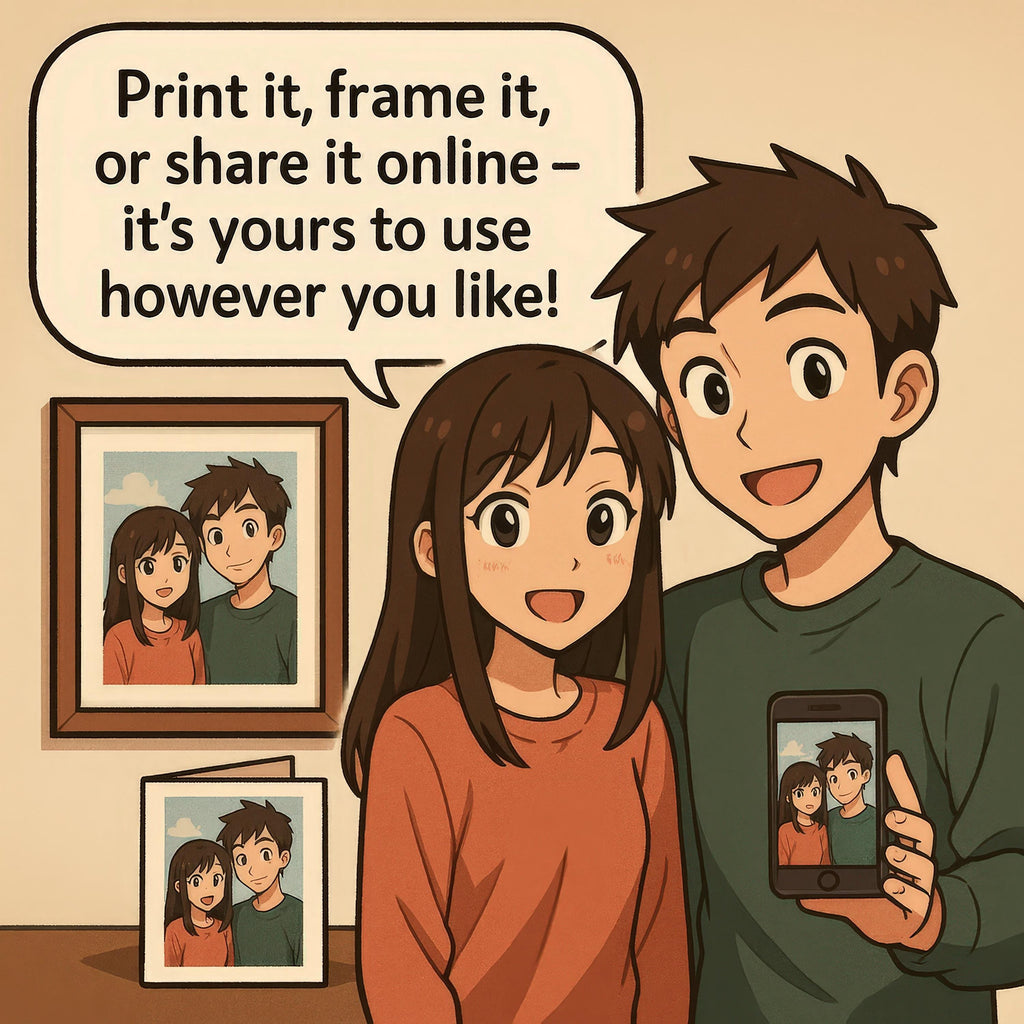 Custom Anime-Style Anniversary Newspaper Cover