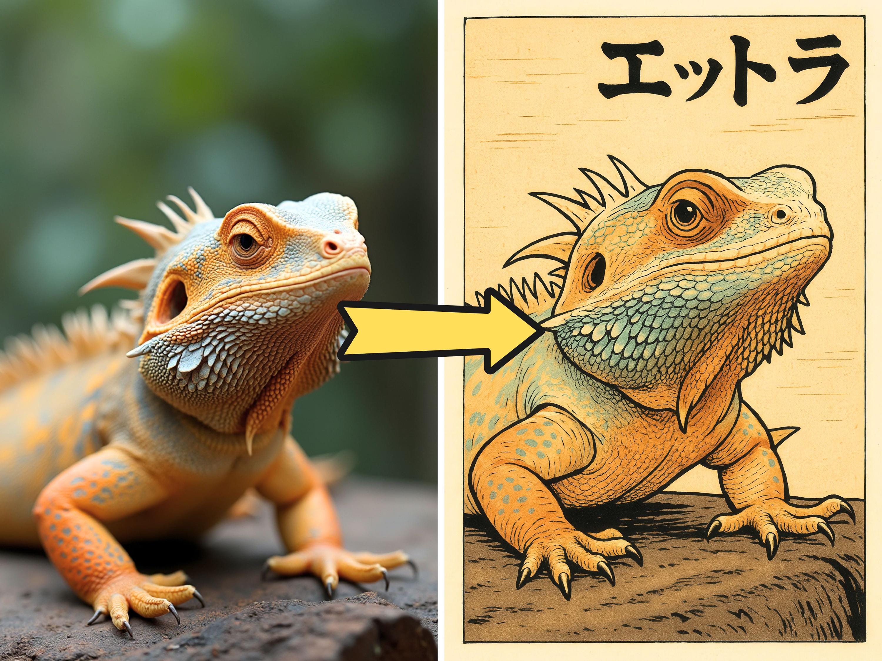 Custom Etegami-Style Pet Portrait