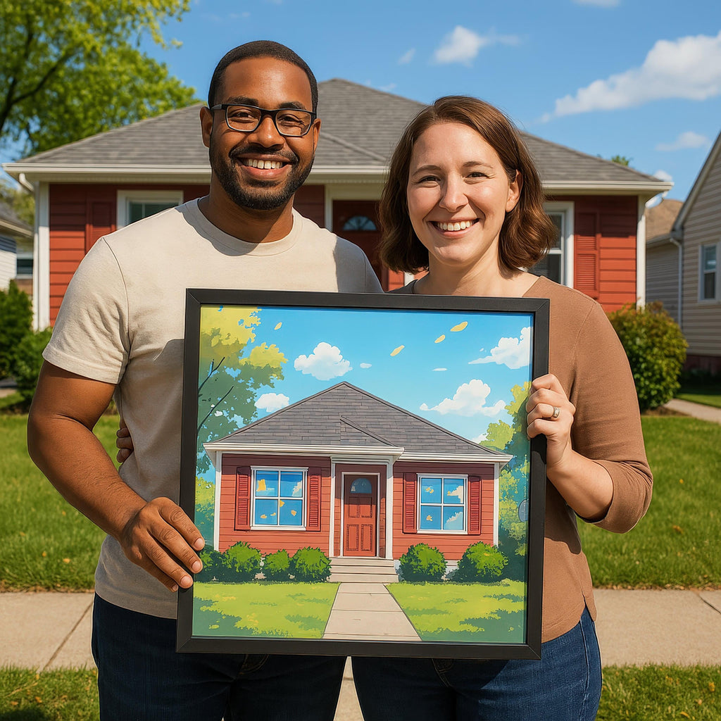 Custom Anime House Illustration