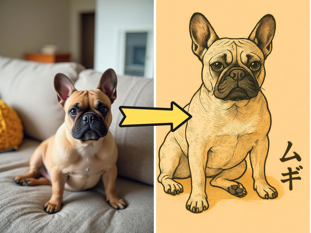 Custom Ukiyo-e Pet Portrait