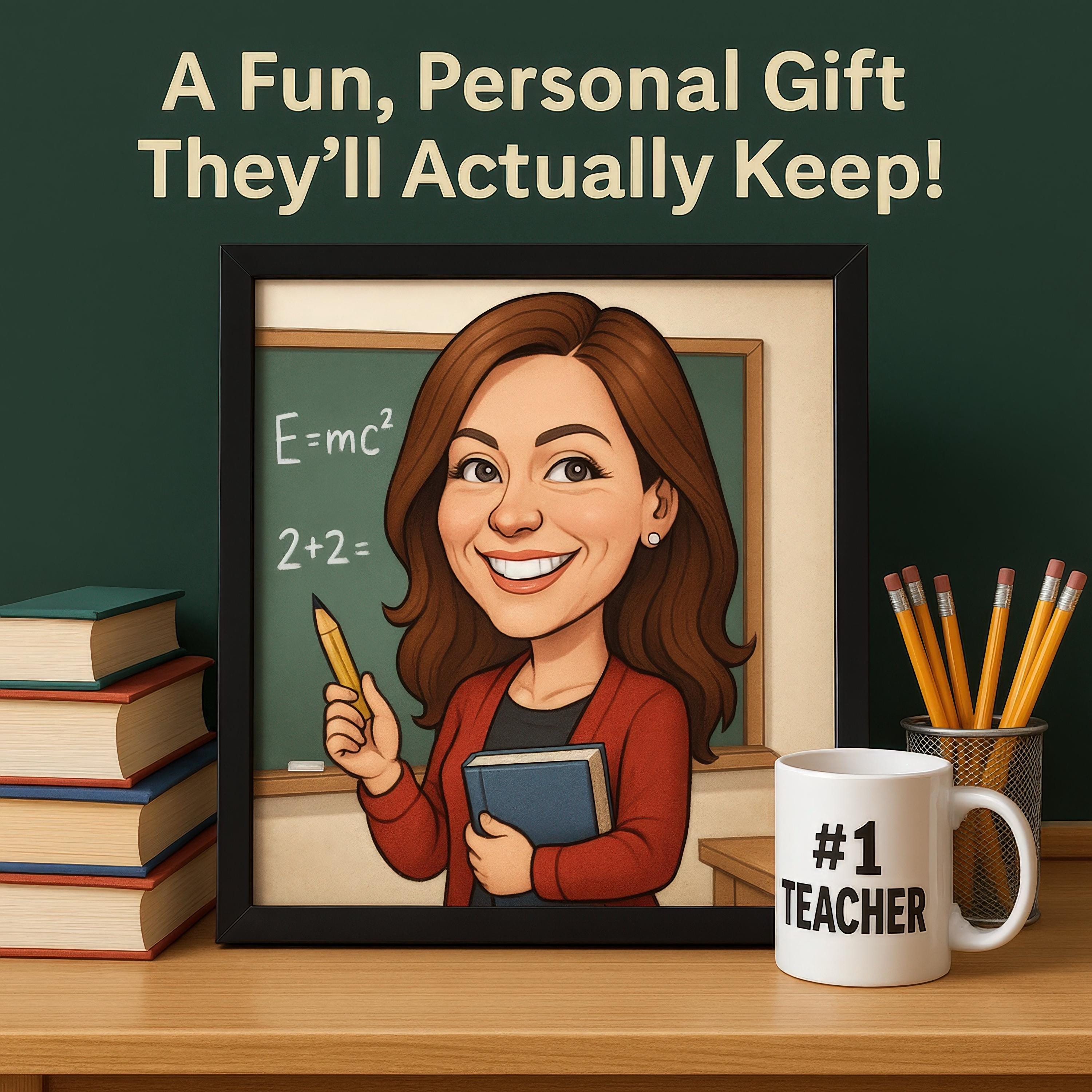 Custom Teacher Caricature