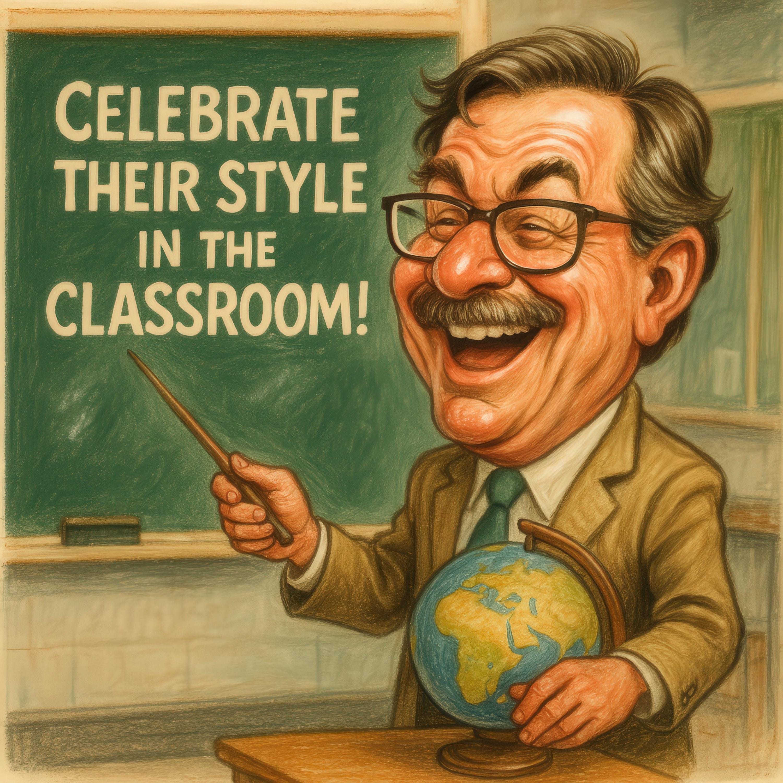 Custom Teacher Caricature