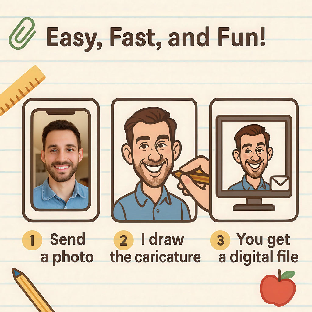 Custom Teacher Caricature