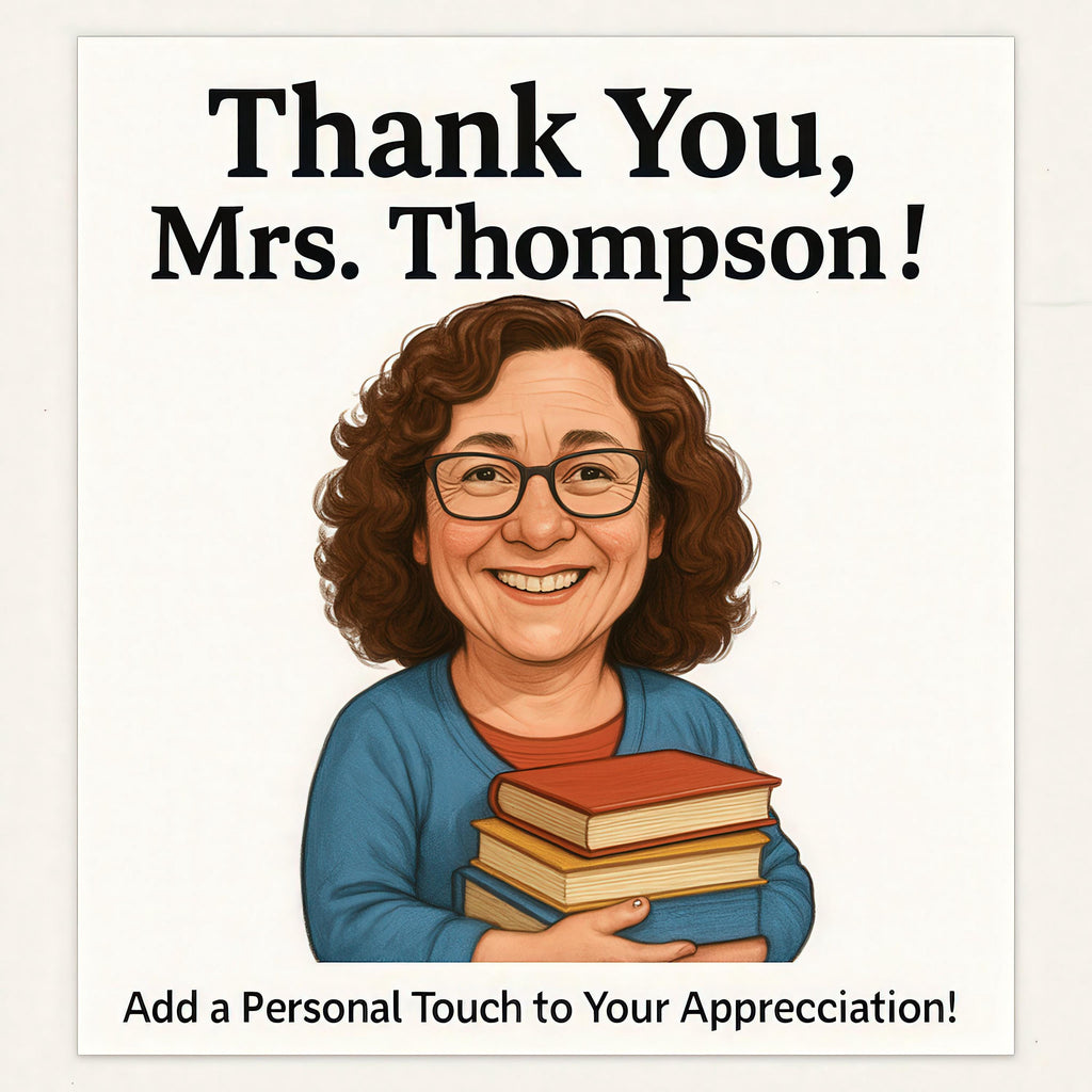 Custom Teacher Caricature