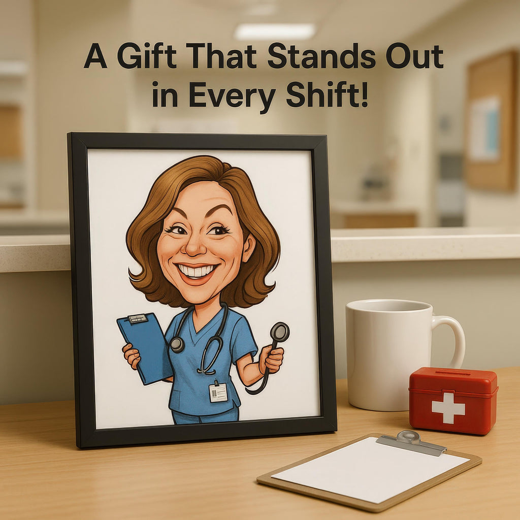 Custom Nurse Caricature