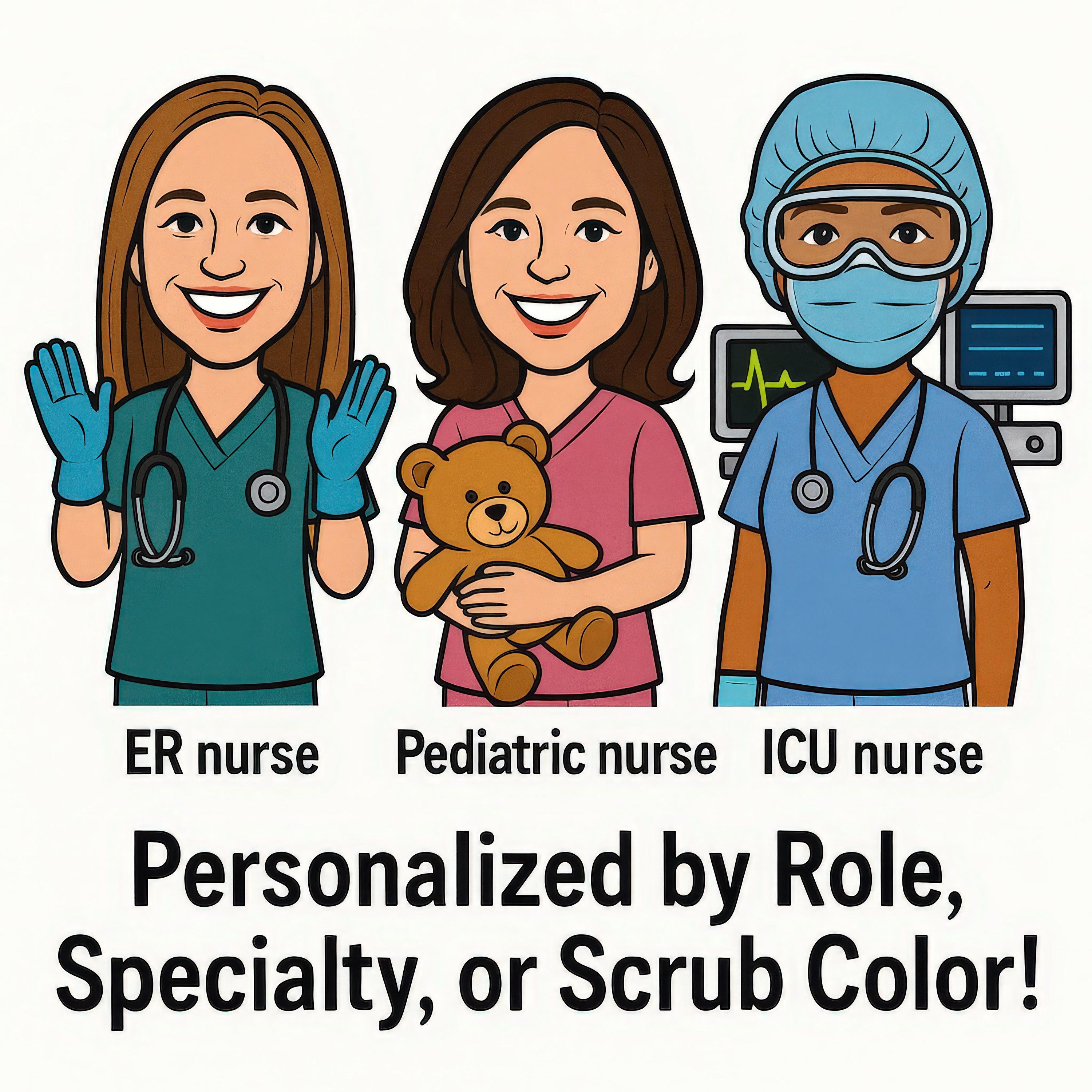 Custom Nurse Caricature