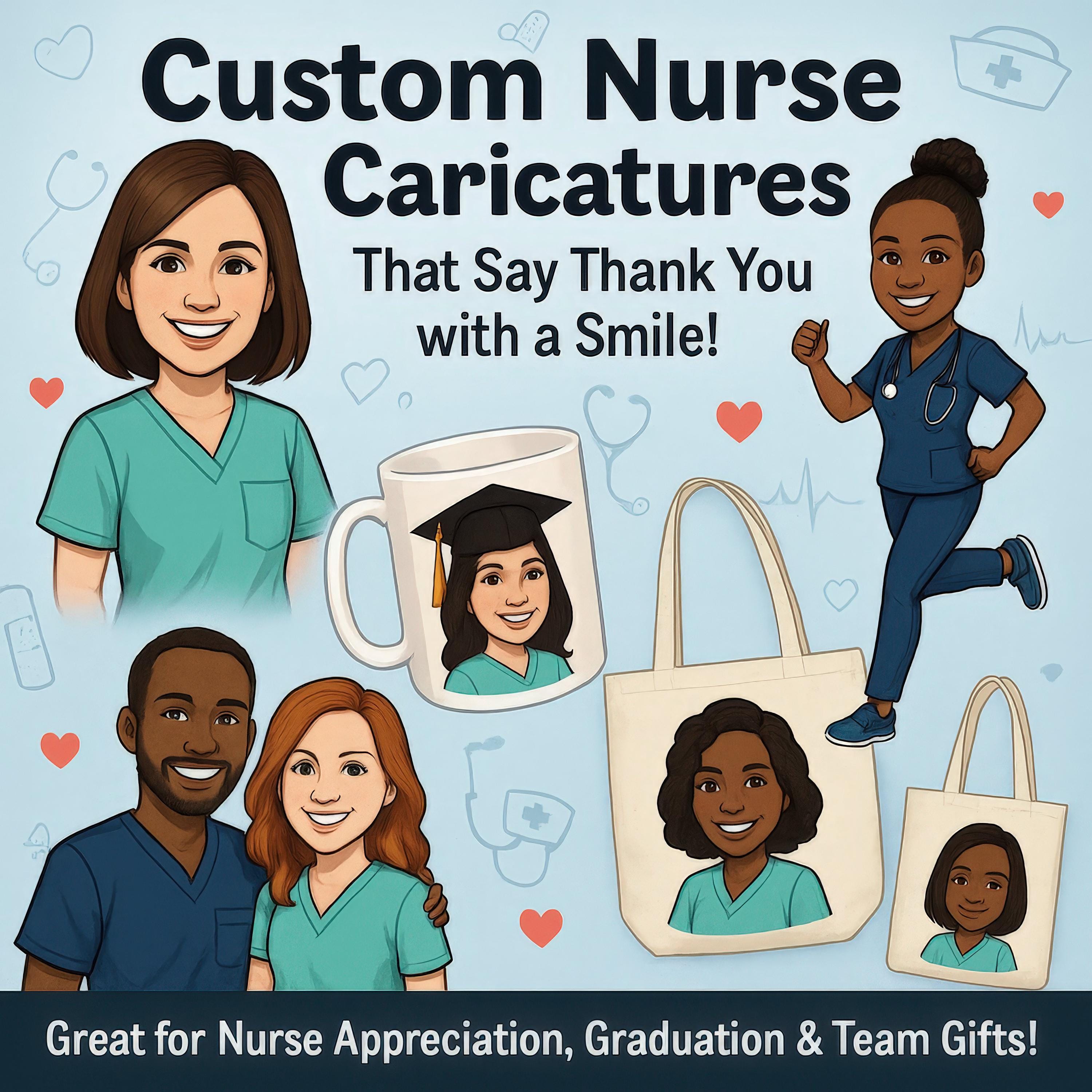 Custom Nurse Caricature