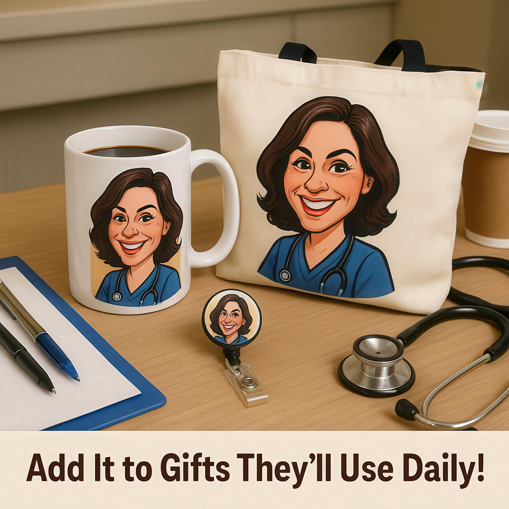 Custom Nurse Caricature