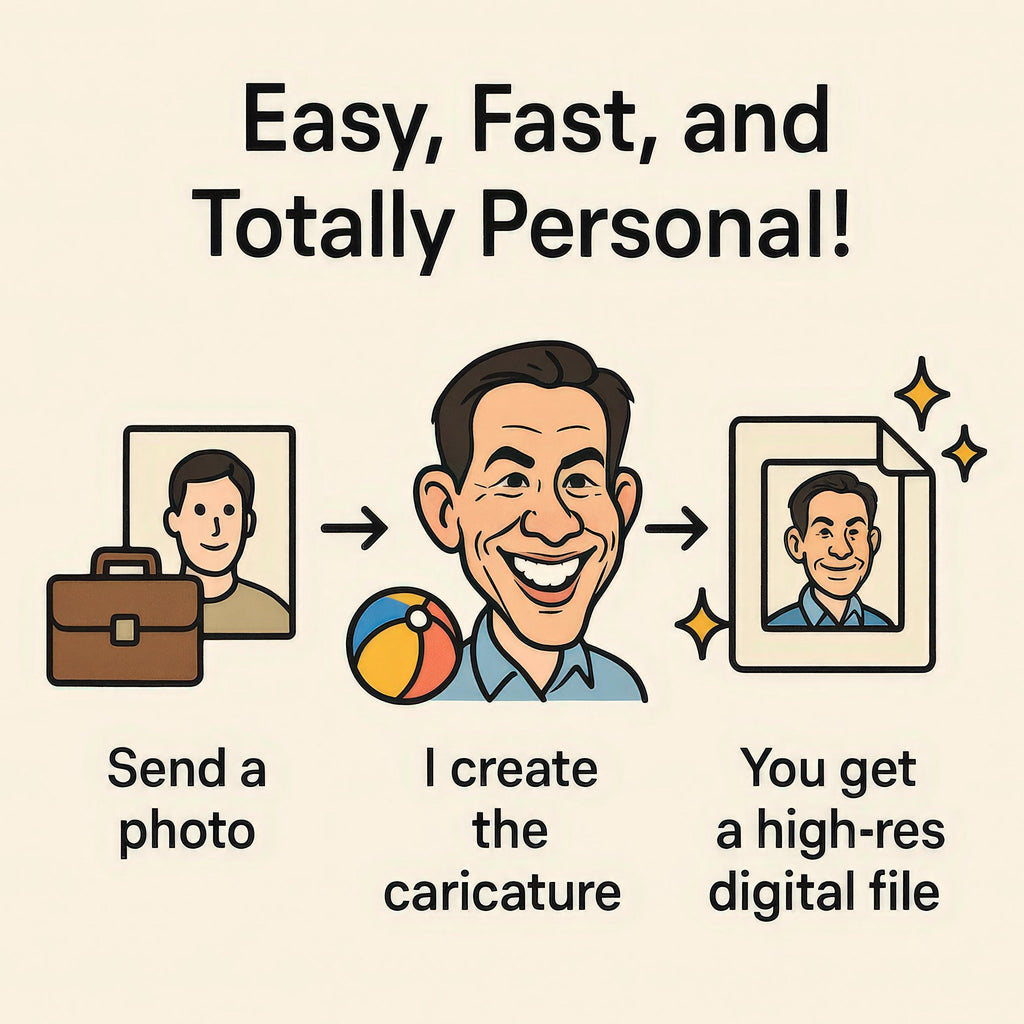 Custom Retirement Caricature