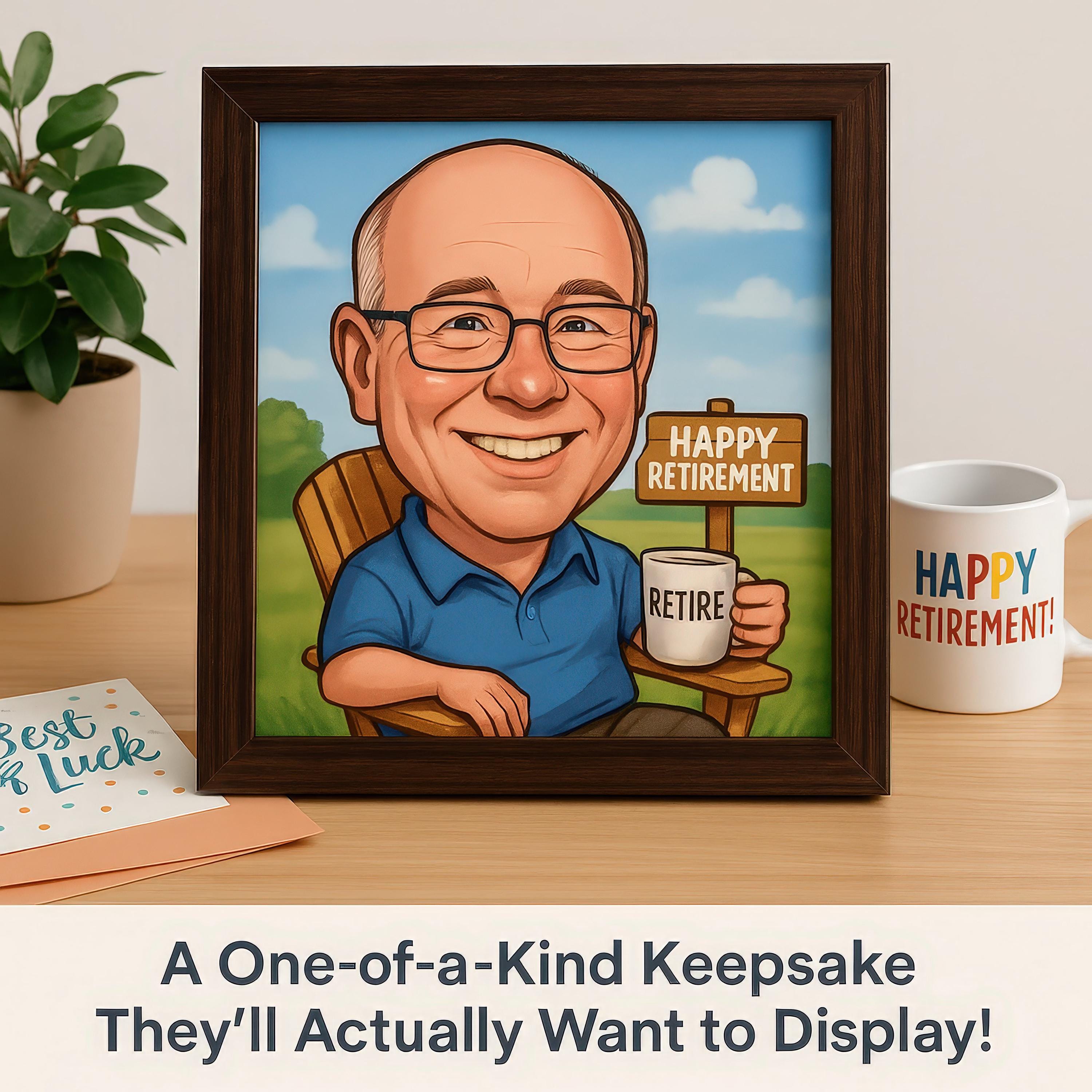 Custom Retirement Caricature