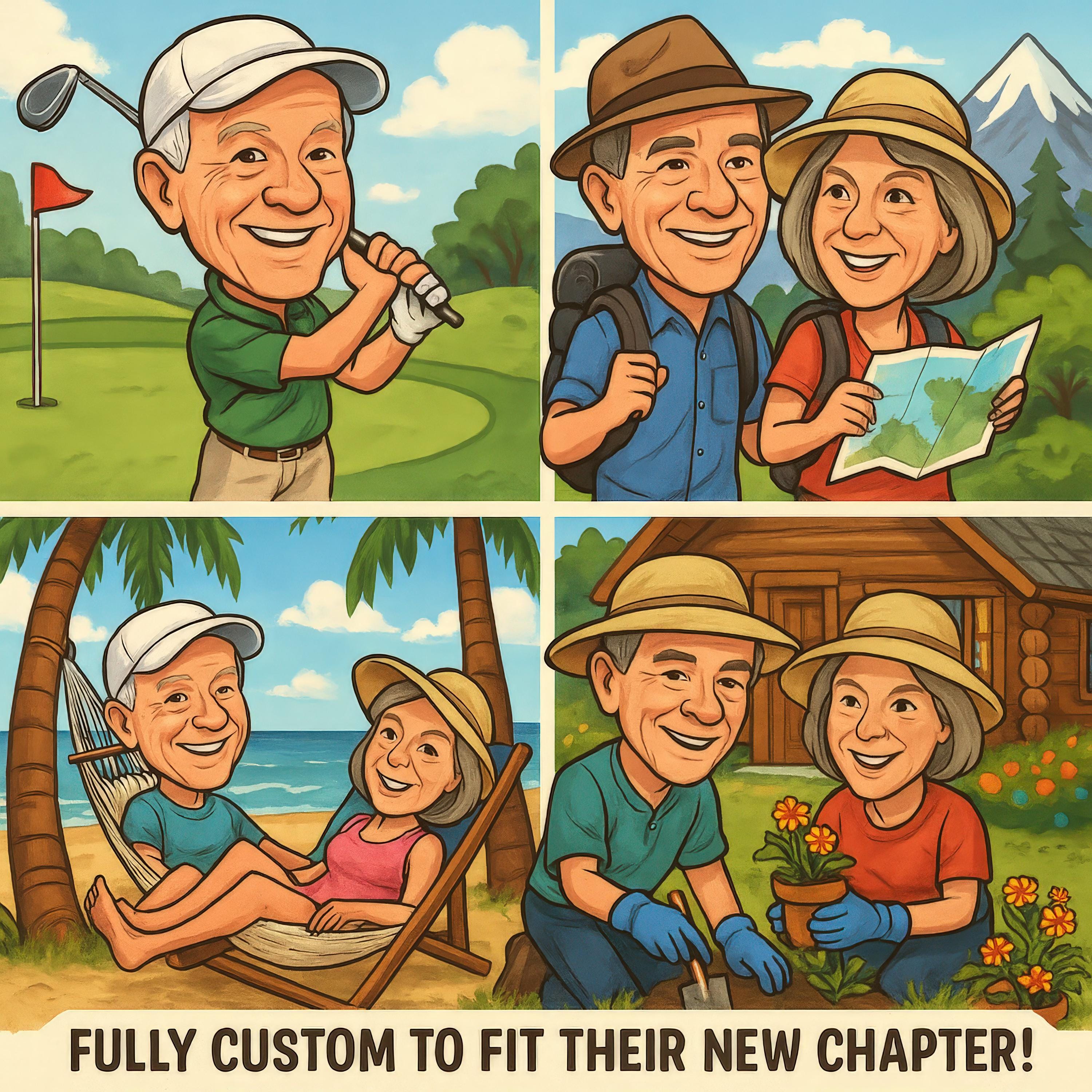 Custom Retirement Caricature