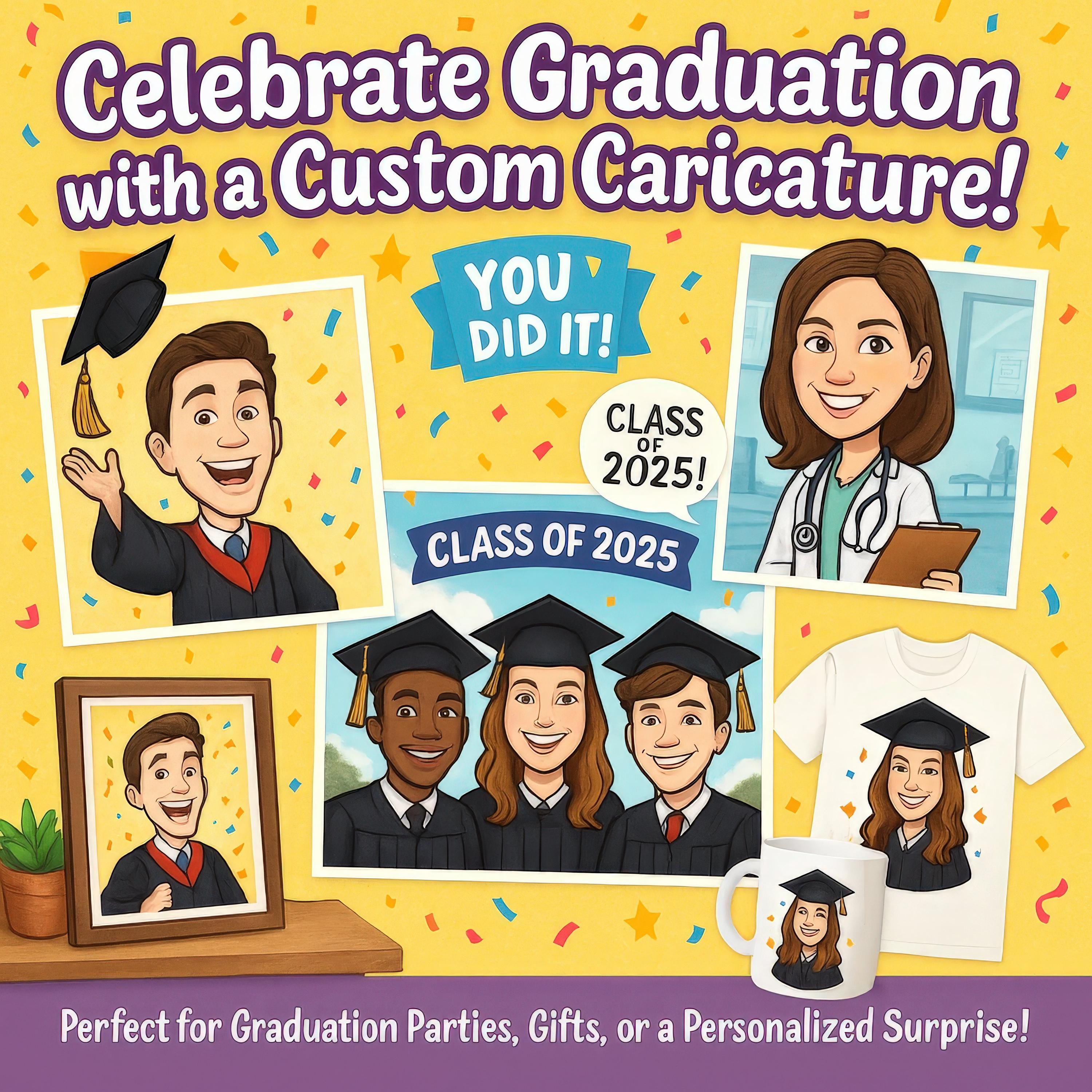 Custom Graduation Caricature