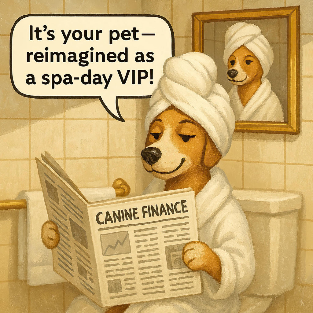 Custom Spa Style Pet Portrait