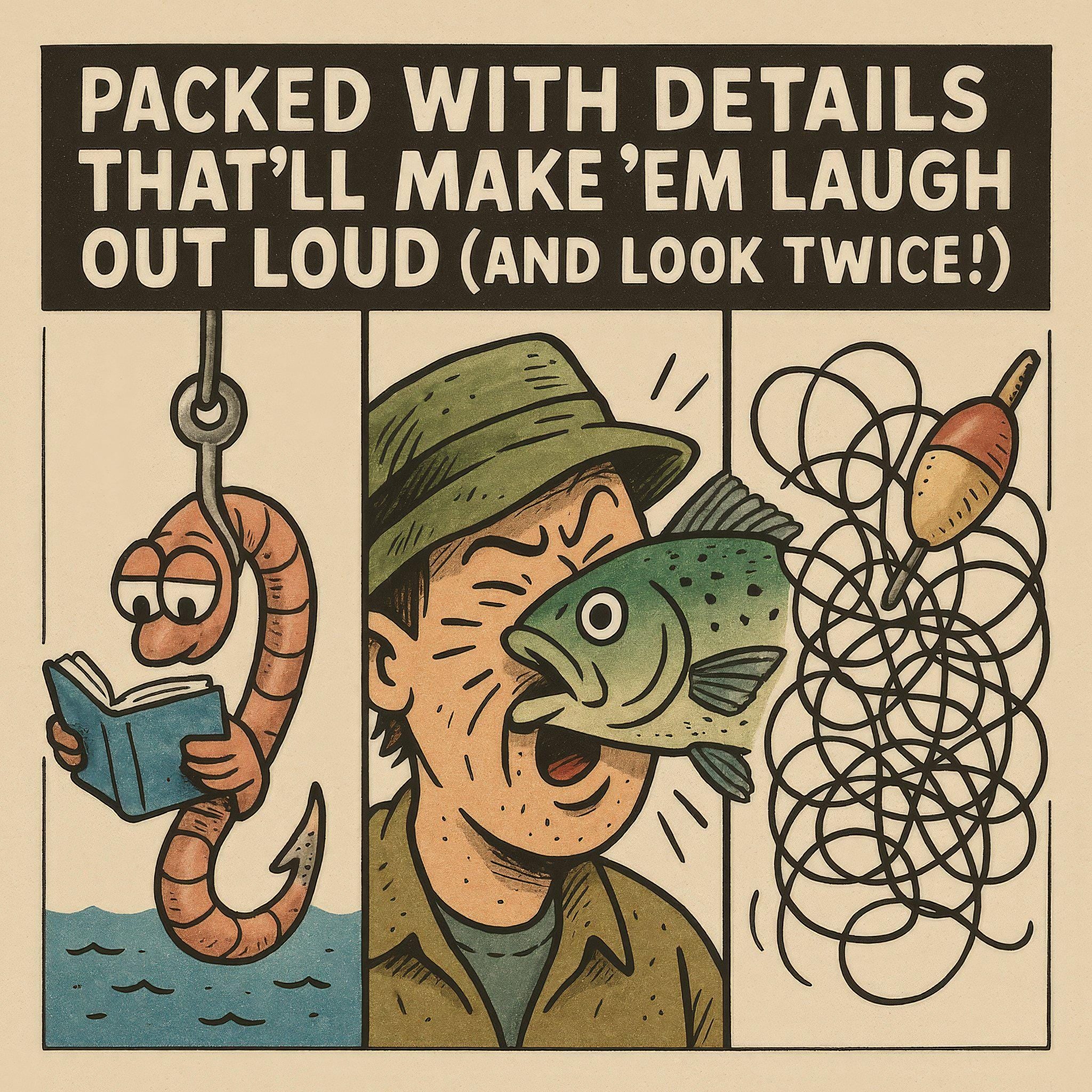 Custom Fisherman Caricature