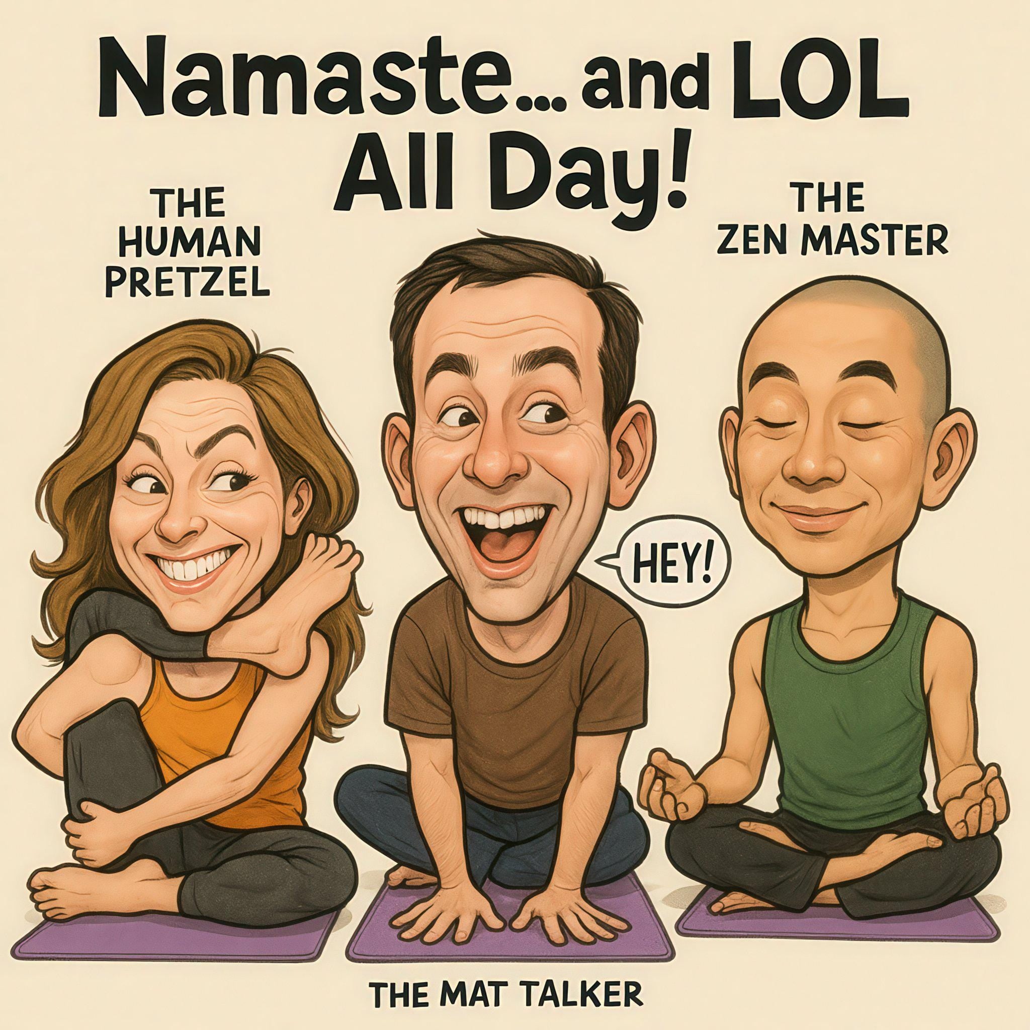 Custom Yoga Caricature