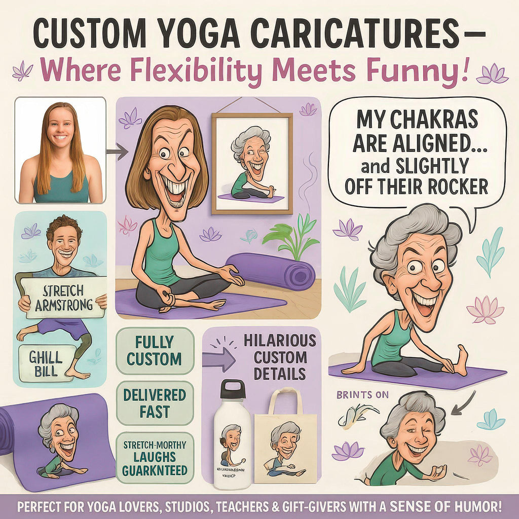 Custom Yoga Caricature