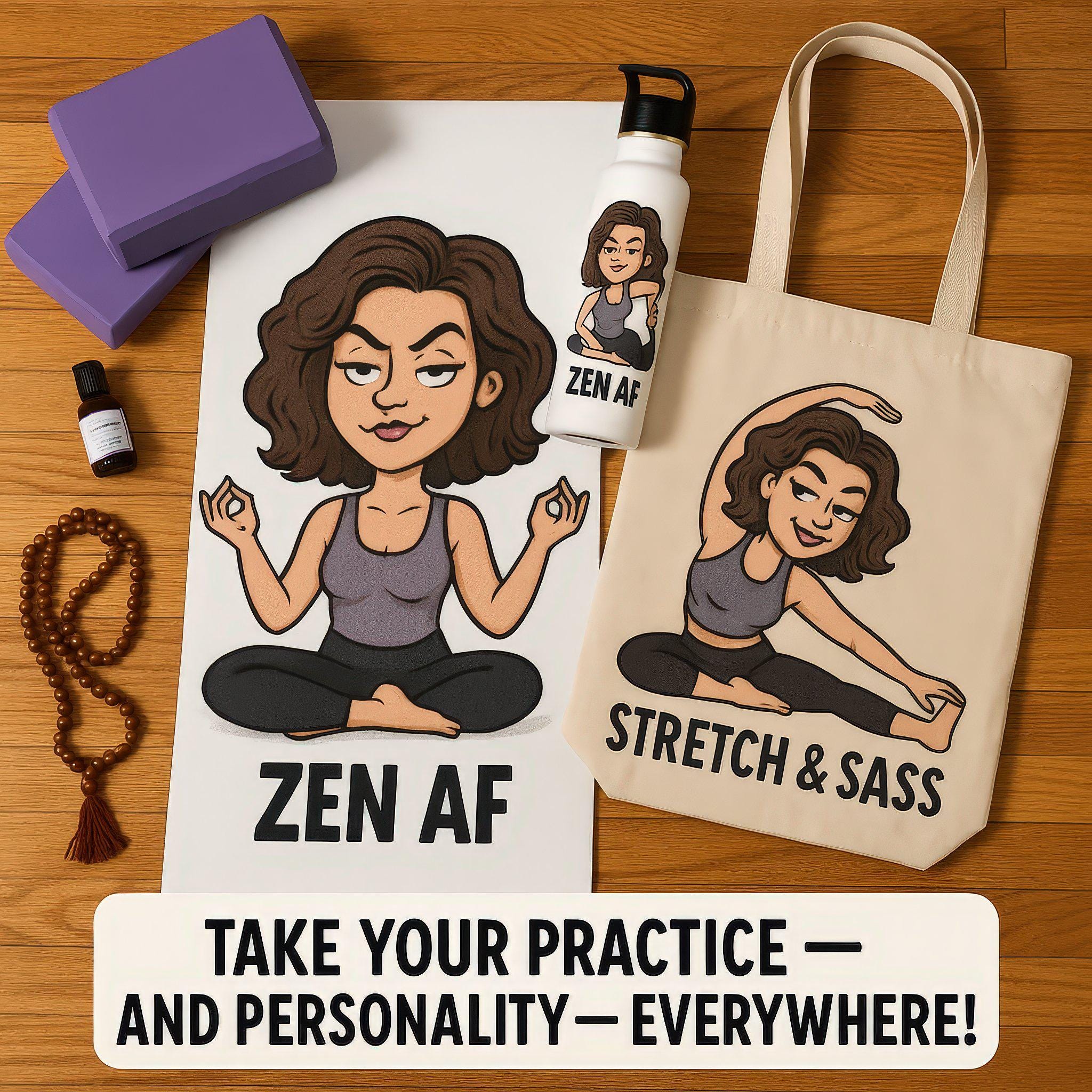 Custom Yoga Caricature