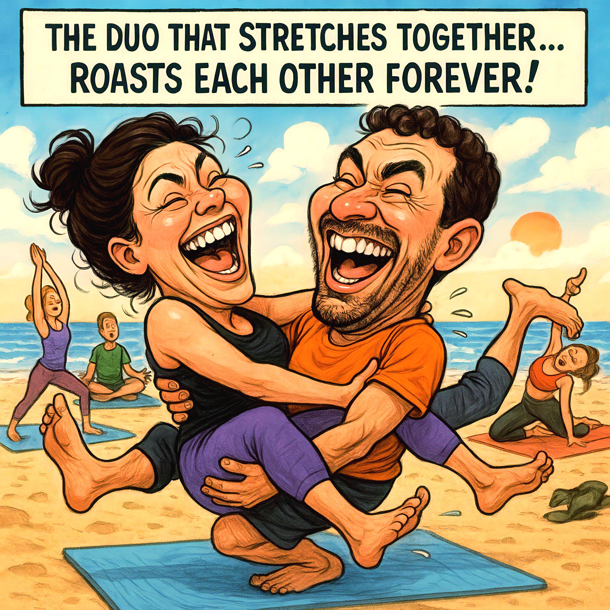 Custom Yoga Caricature