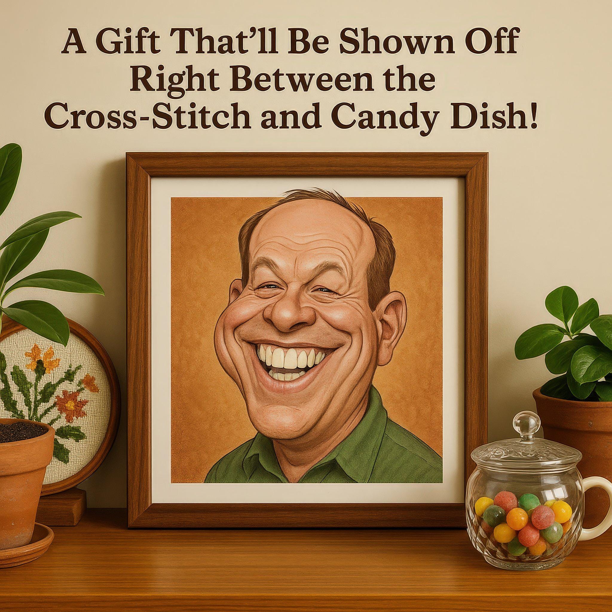 Custom Grandma & Grandpa Caricature