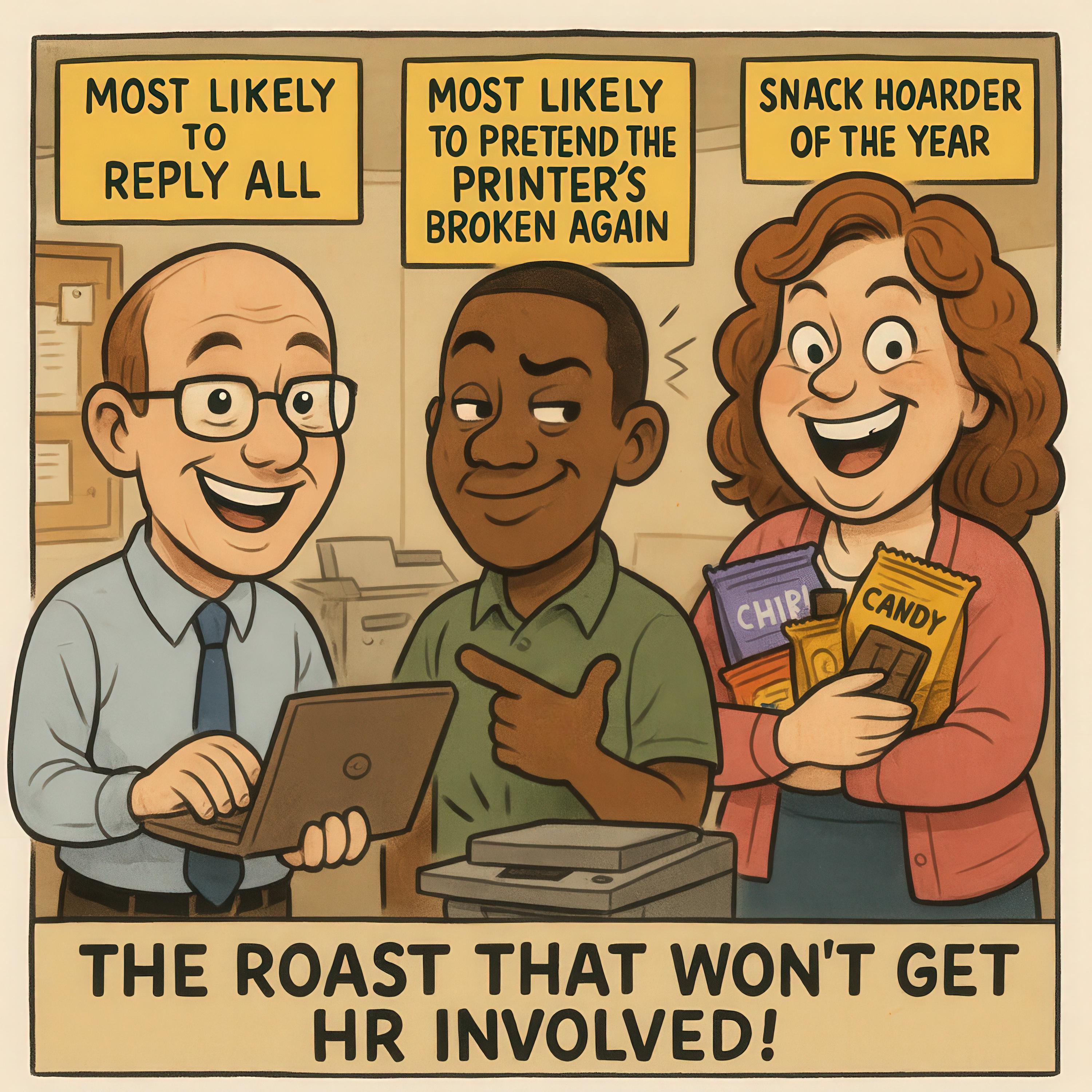 Custom Funny Coworker Caricature